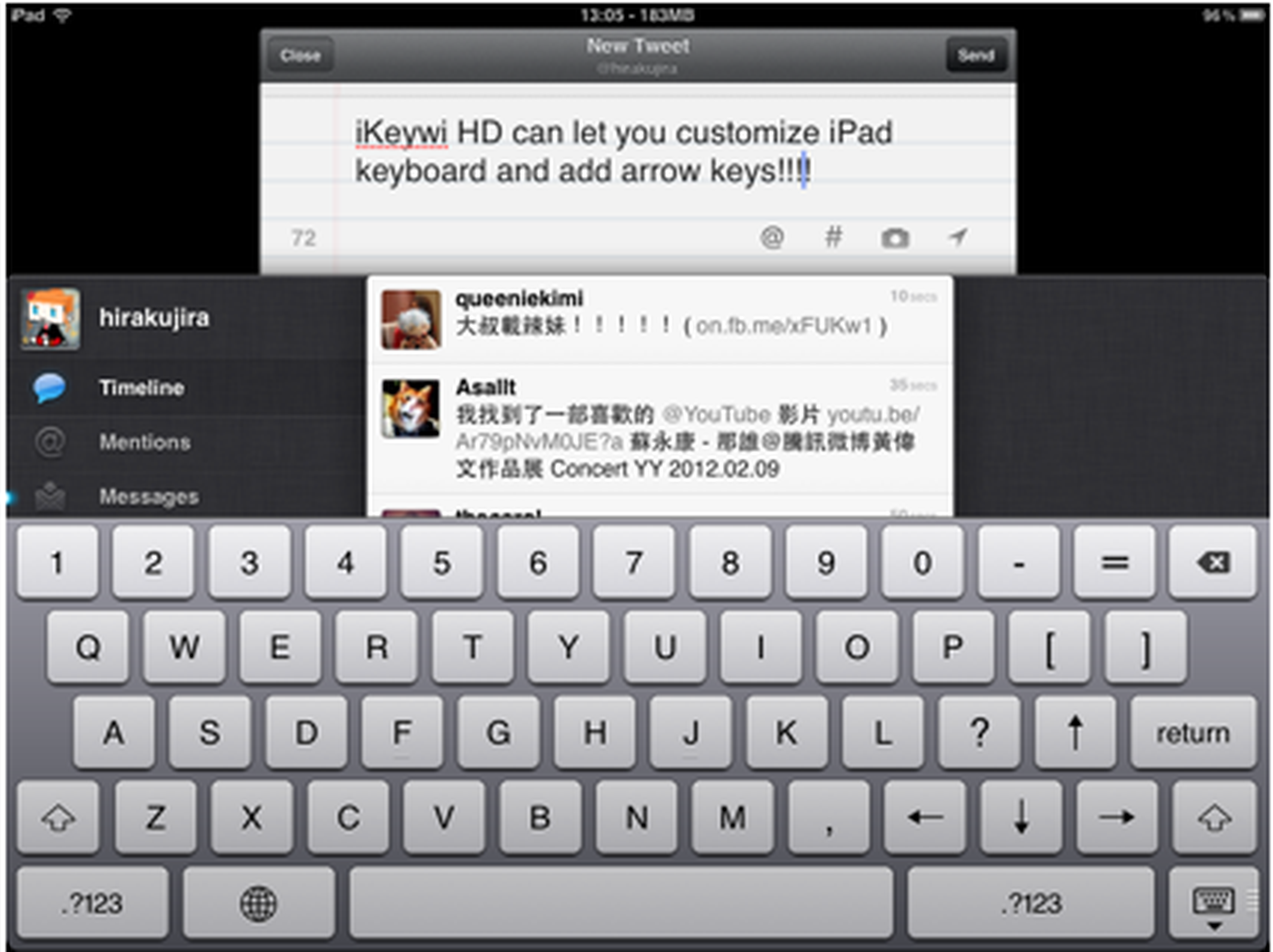 Jailbreak: añade una quinta linea al teclado de iOS 7