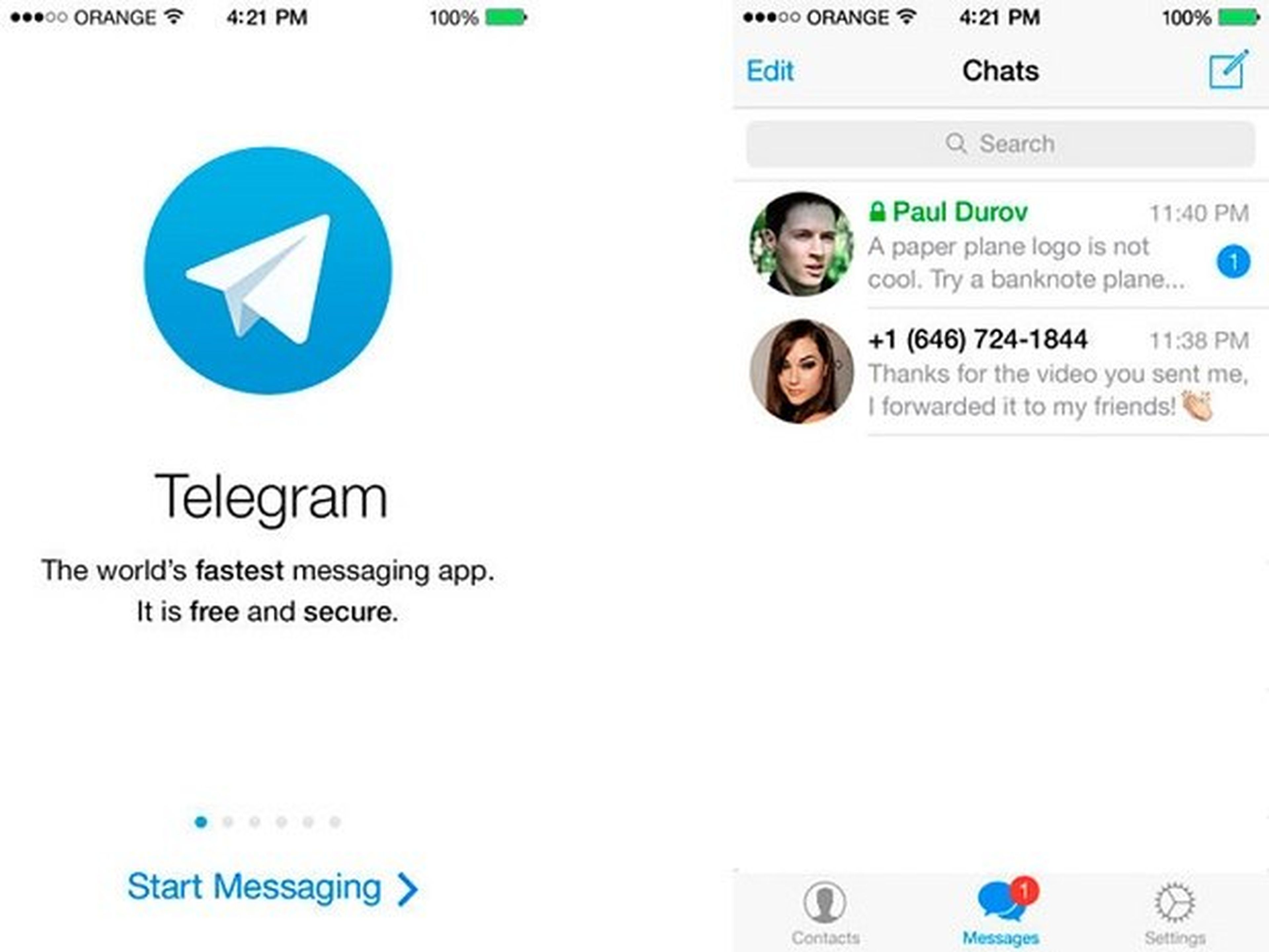 escasez de usuarios en Telegram