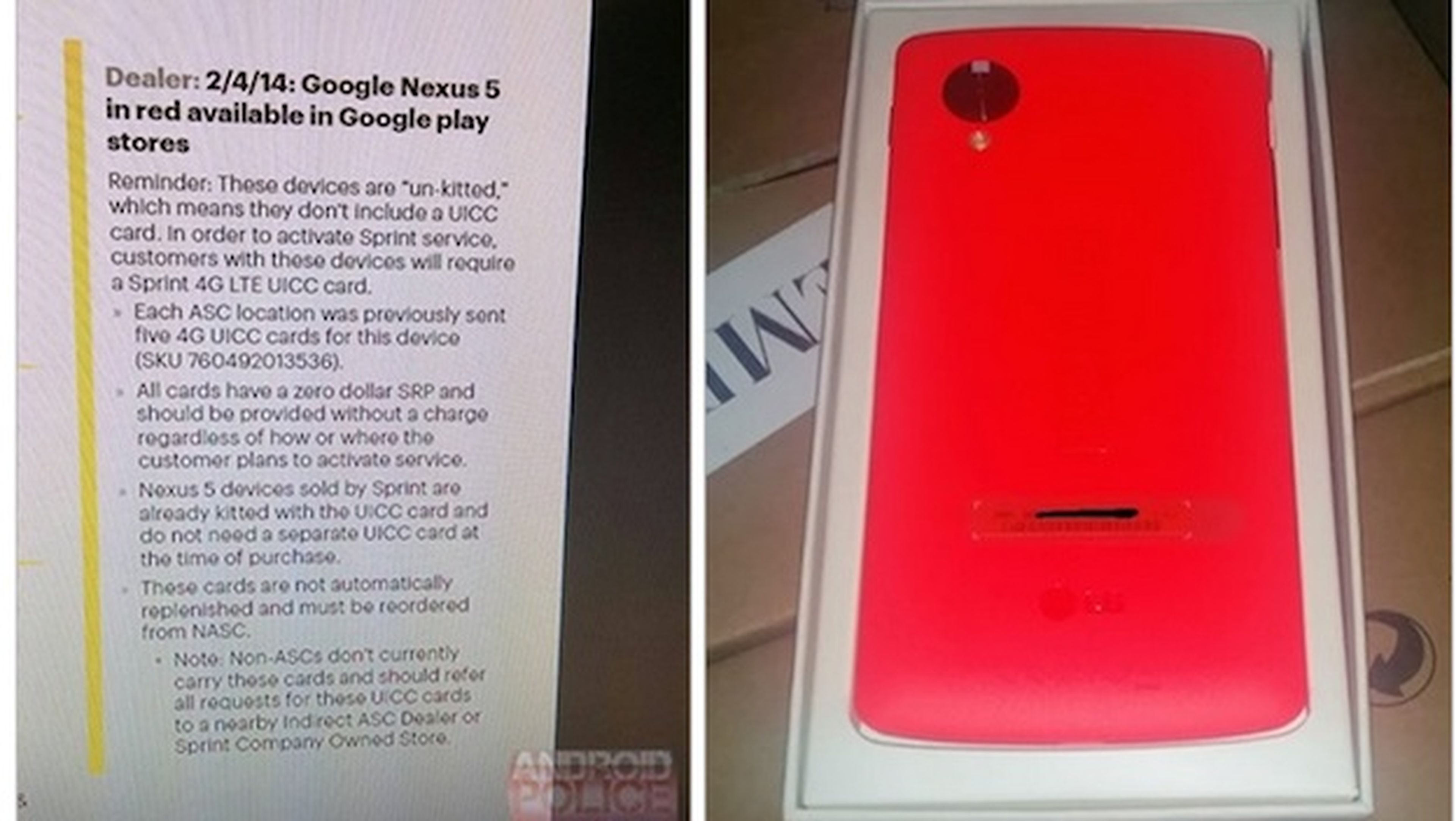 El Nexus 5 podría estar disponible próximamente en rojo