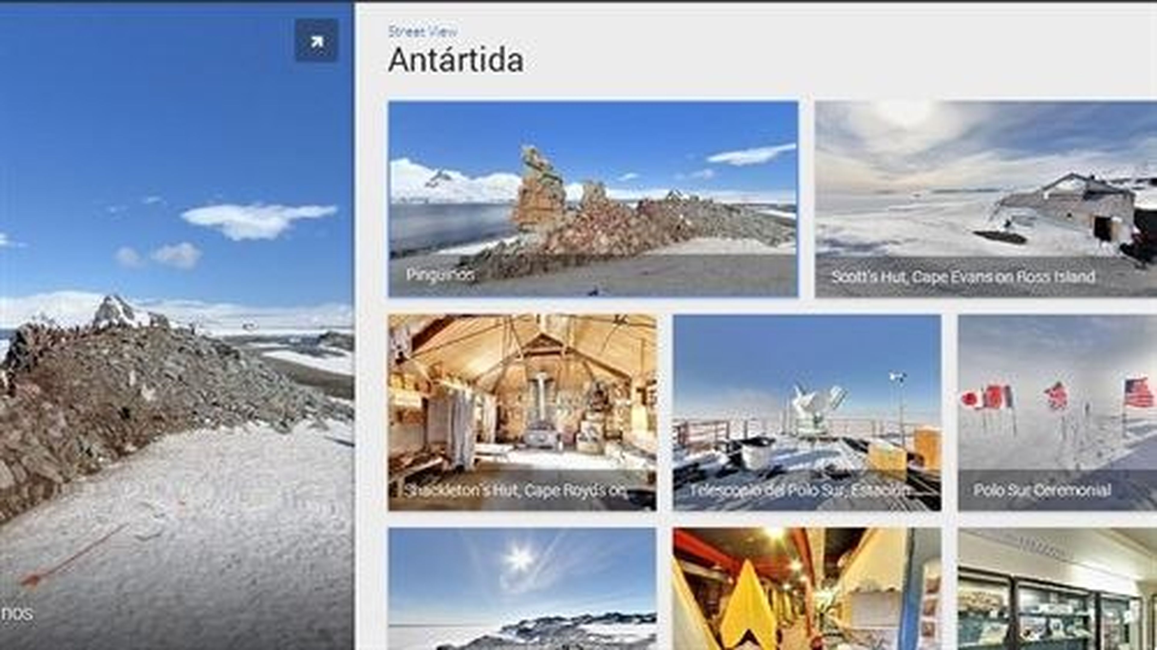 Disfruta de las vistas del Polo Sur con Google Street View
