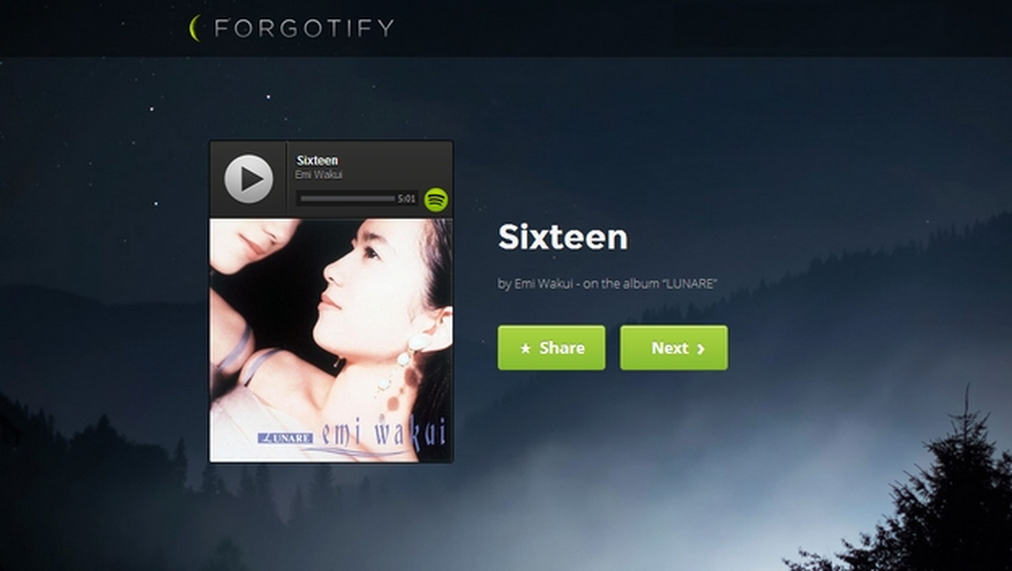 Forgotify, las canciones olvidadas de Spotify