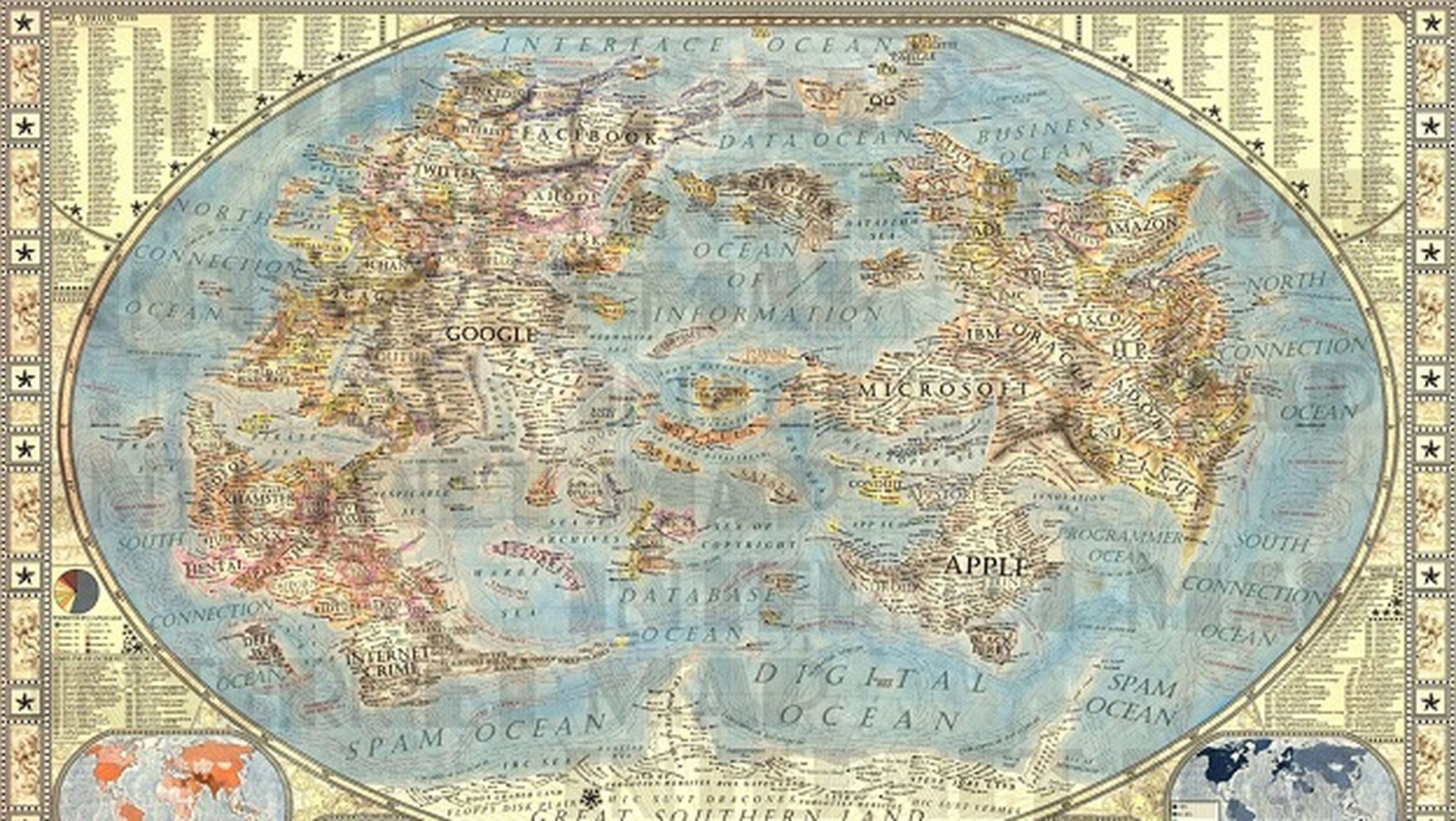 El mapa de Internet más interesante y cuidado hasta la fecha