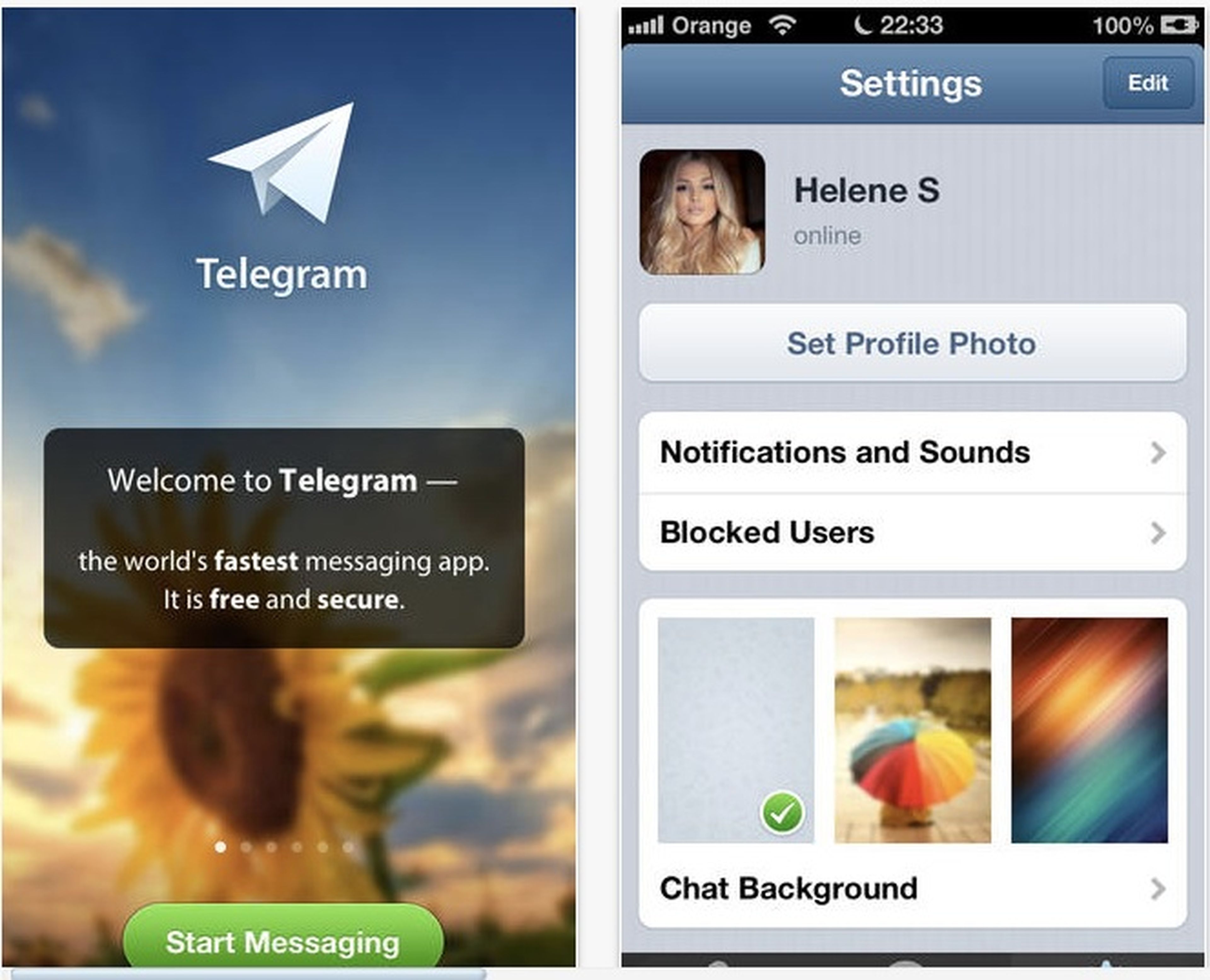 App mensajería instantánea Telegram español