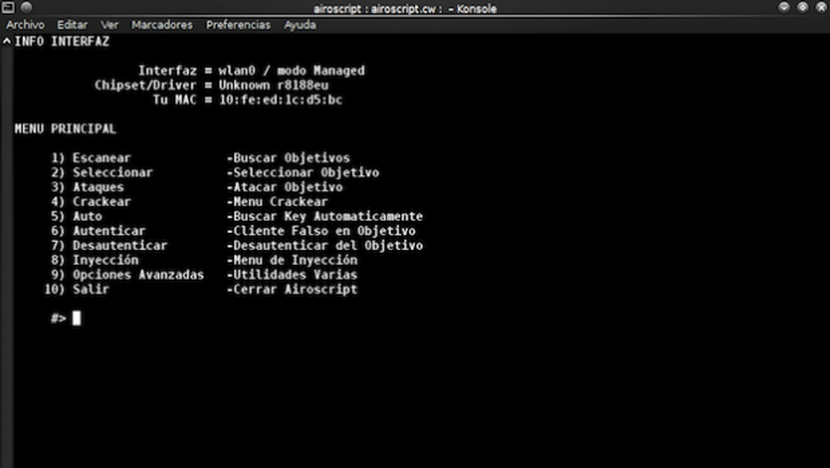 Tutorial para obtener la contraseña de tu WiFi con Wifislax