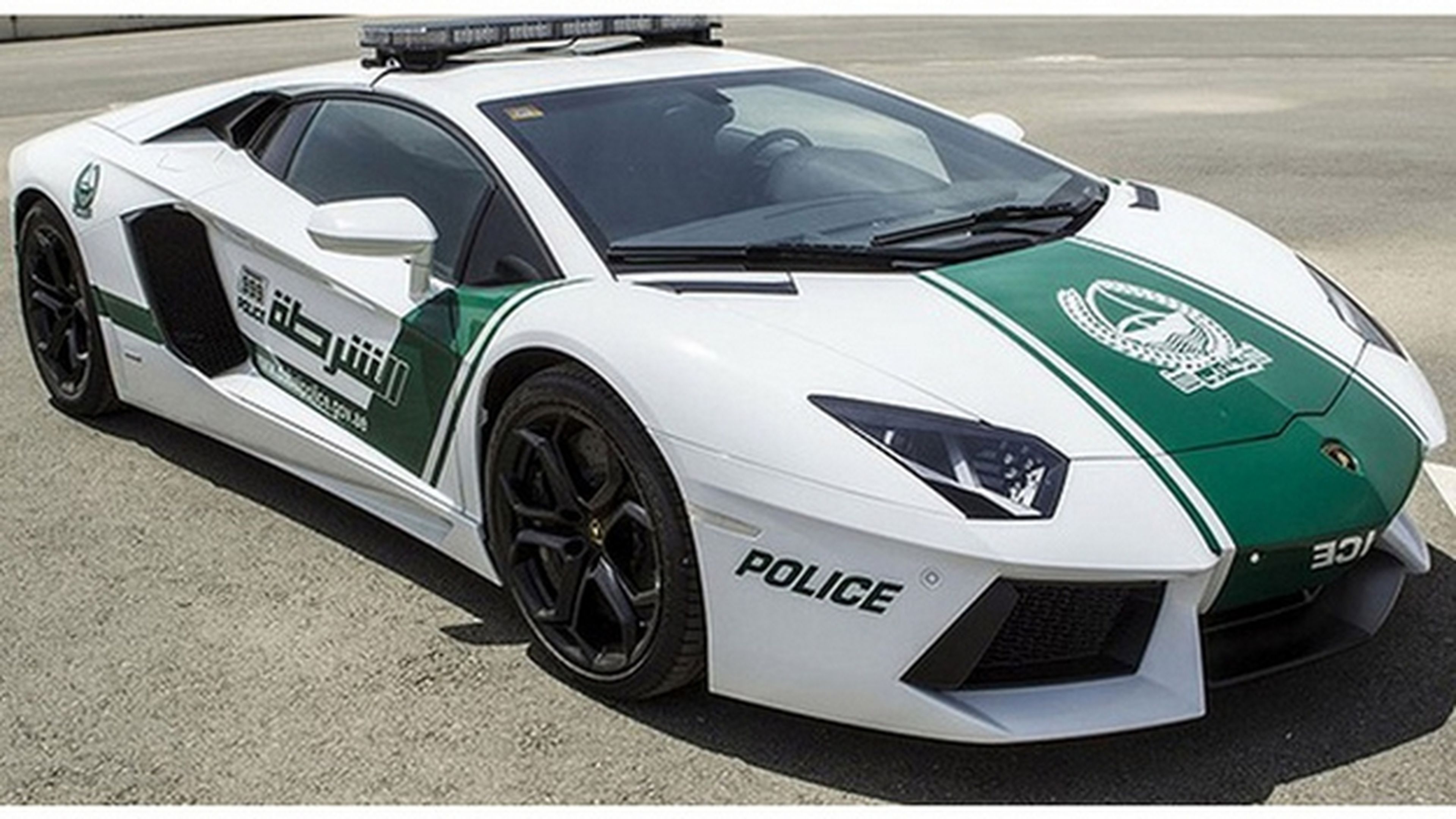 Lamborghini, Ferrari, Bugatti... Los coches deportivos de la Policía de Dubai