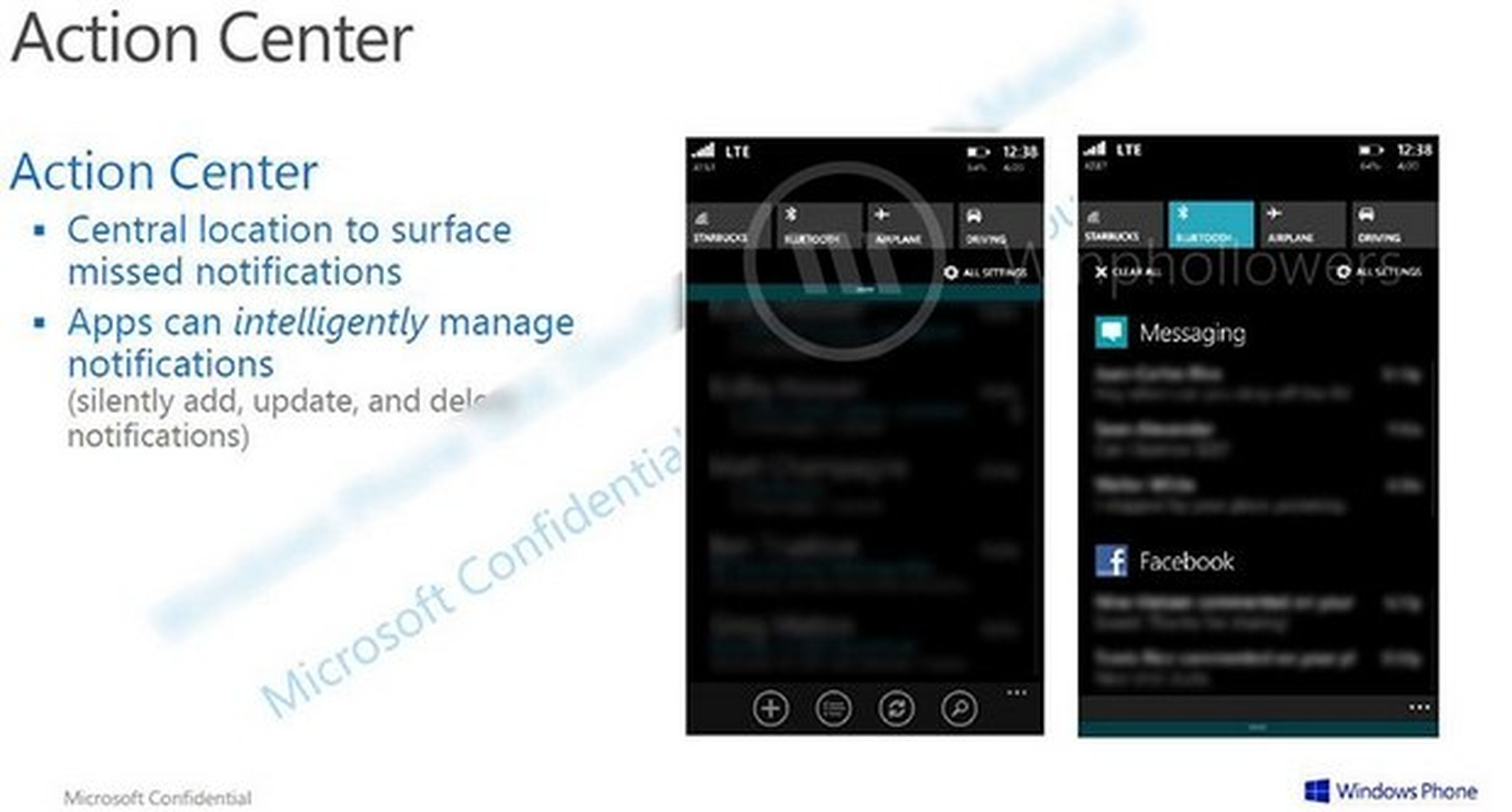 Centro de Notificaciones Windows Phone 8.1