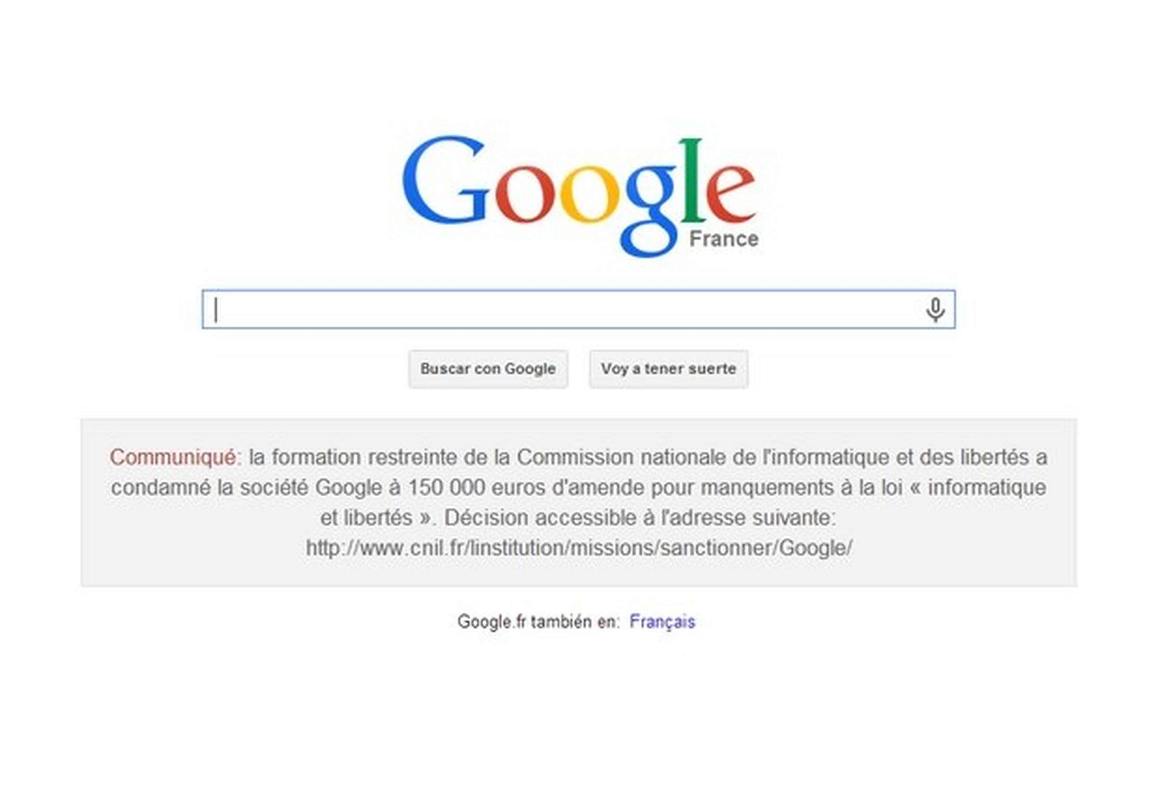 Google Francia multa