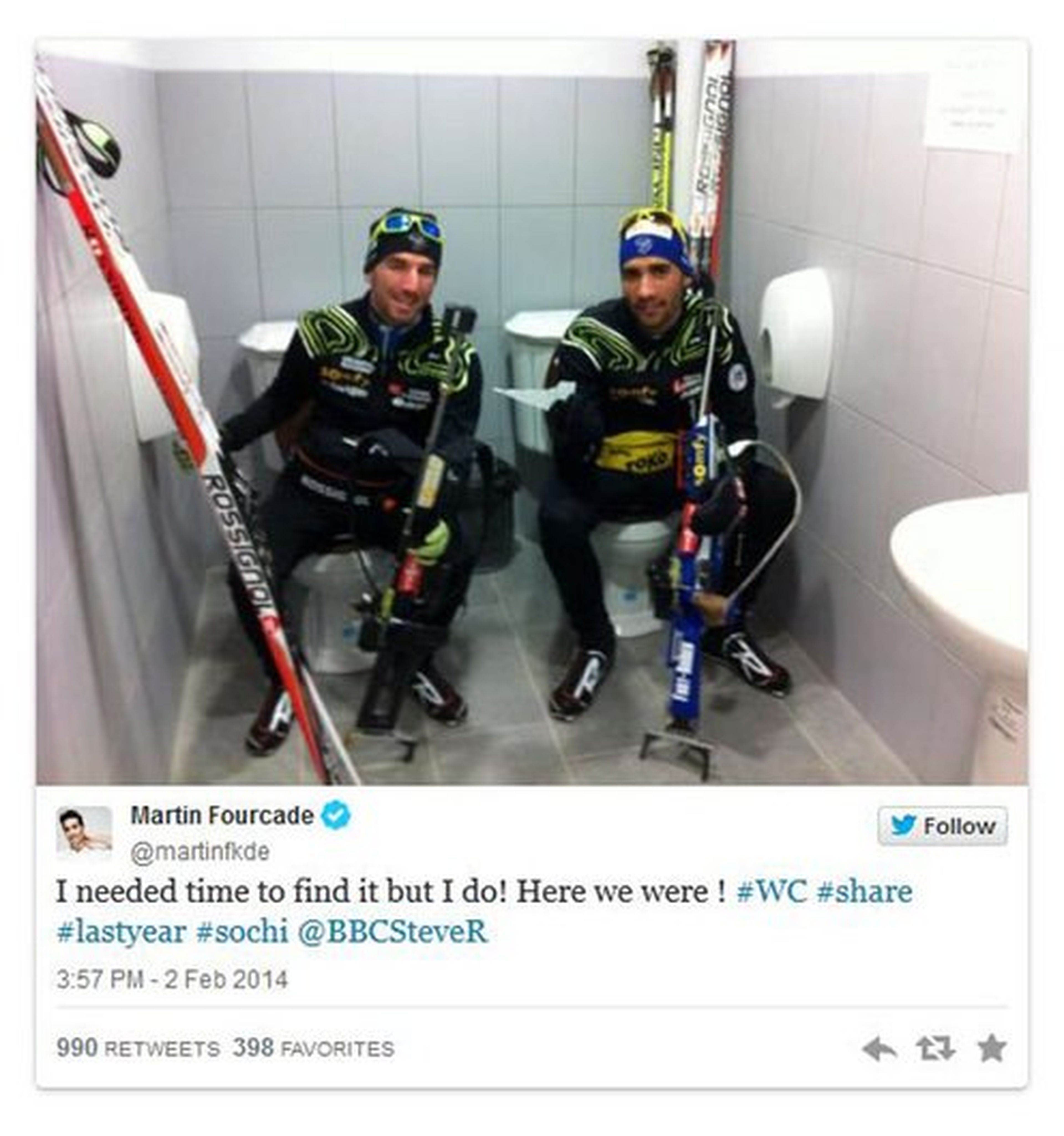 Las increíbles fotos de los atletas de Sochi 2014 en Twitter