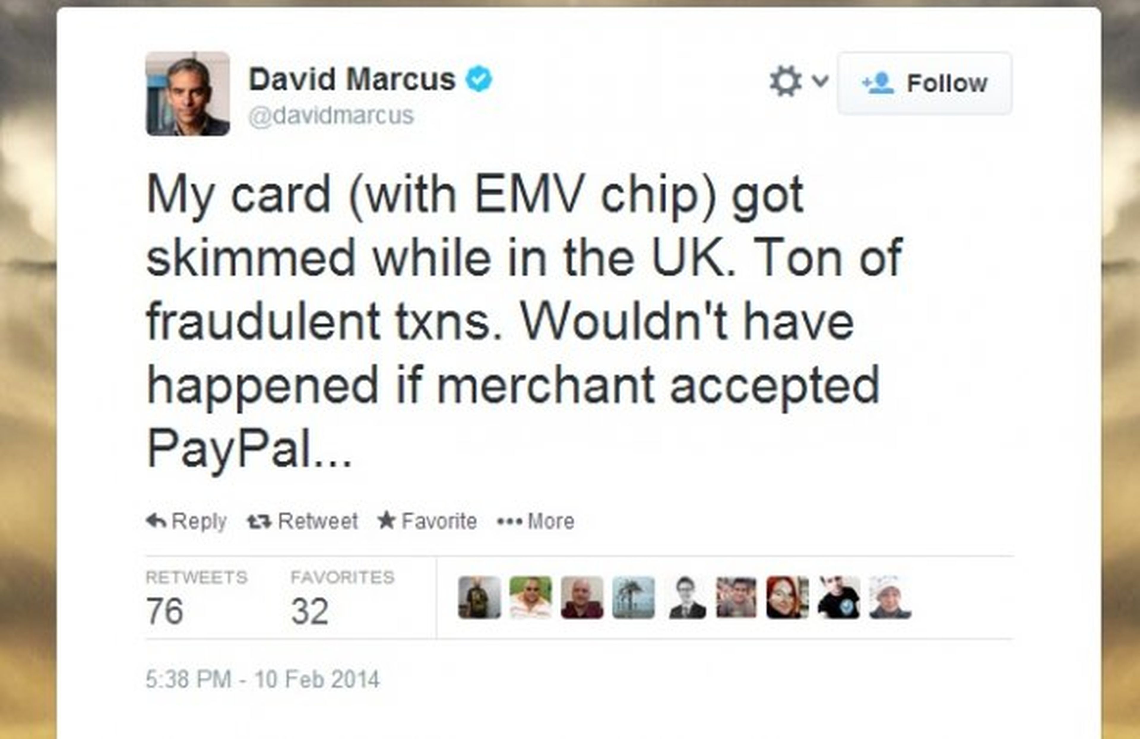 Hackean la tarjeta de crédito del presidente de PayPal