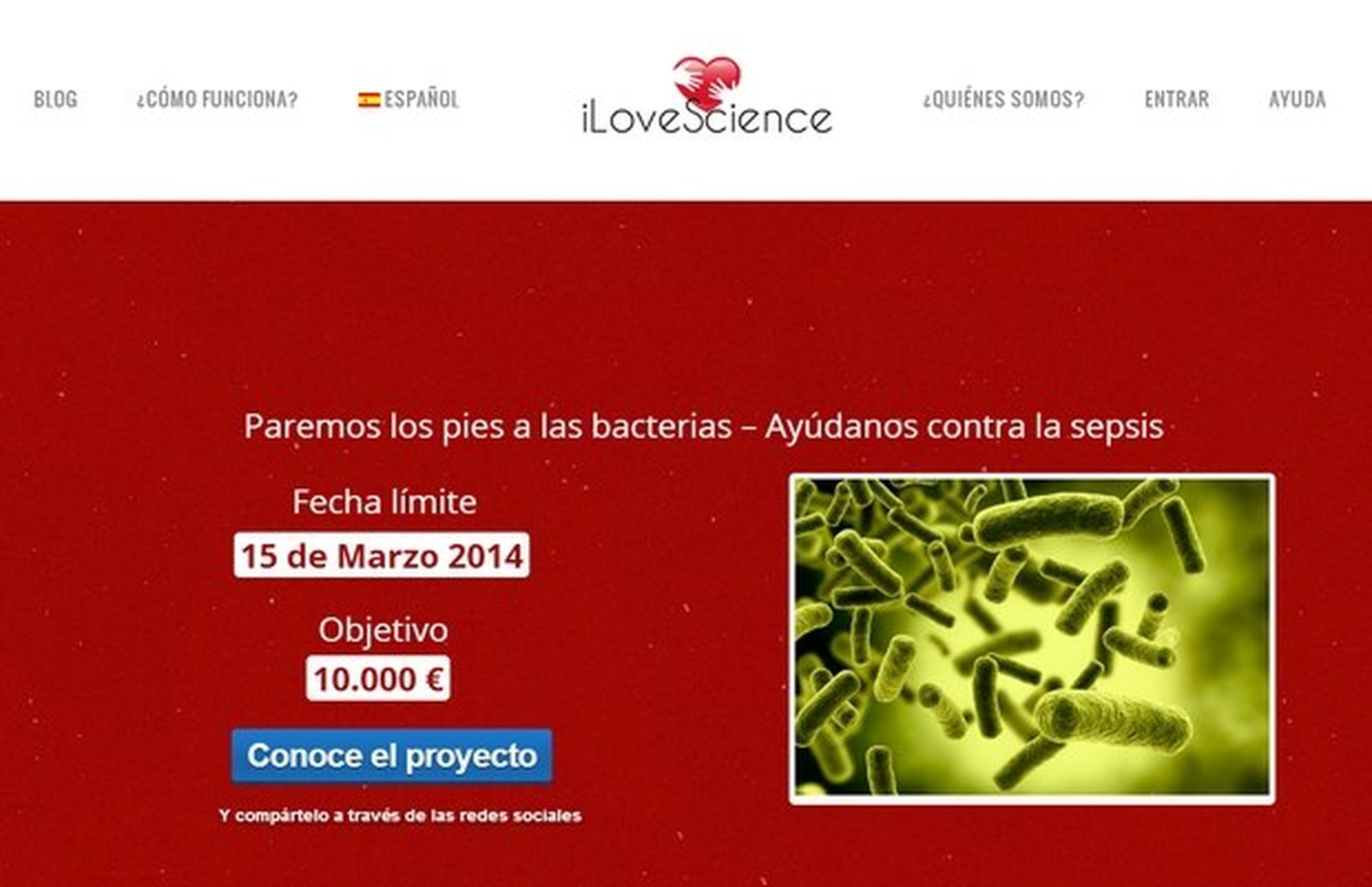 iLoveScience, crowdfunding español para apoya a la Ciencia