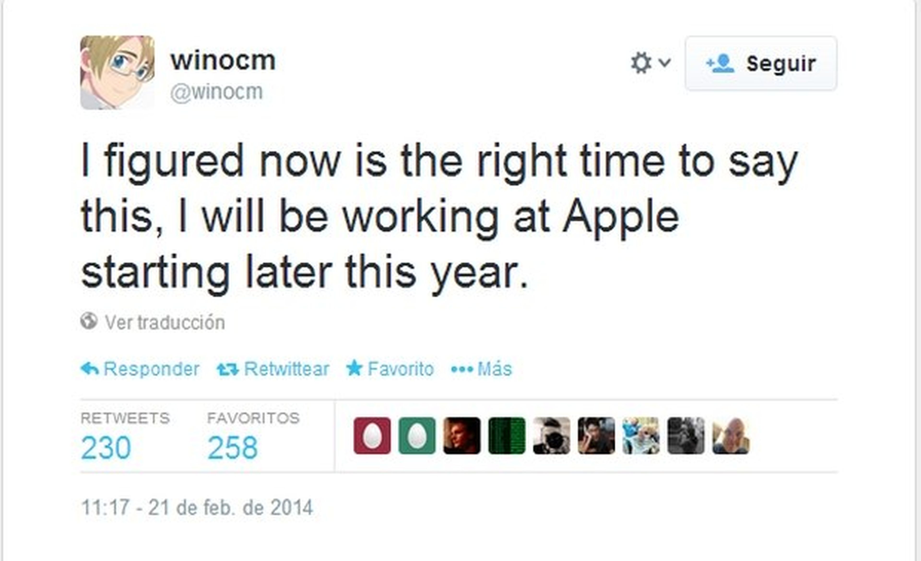 Apple contrata al hacker winocm