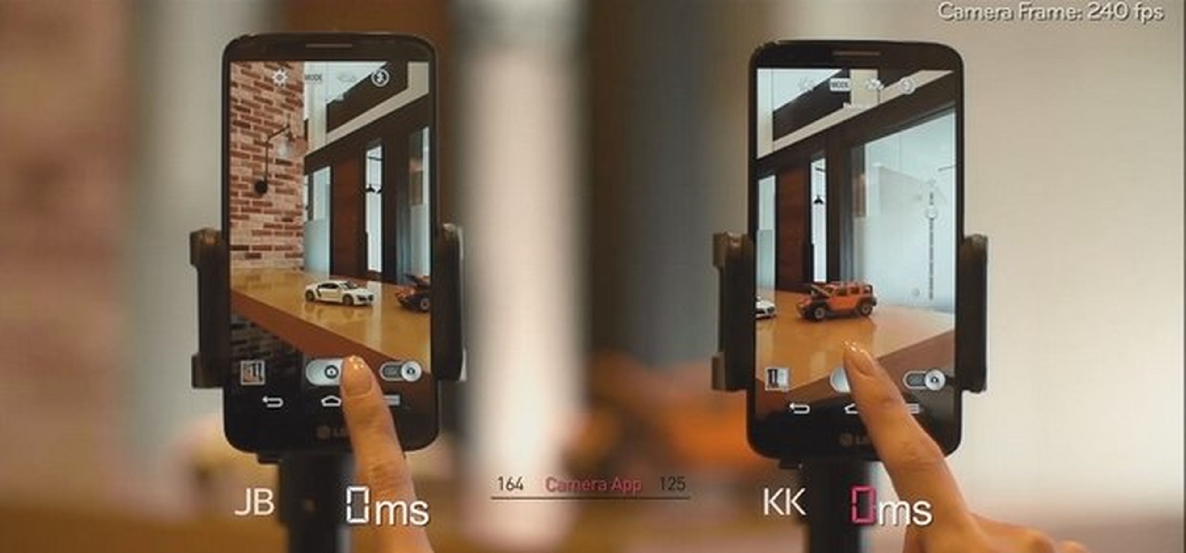 Comparativa LG G2 Android 4.4. KitKat y Jelly Bean
