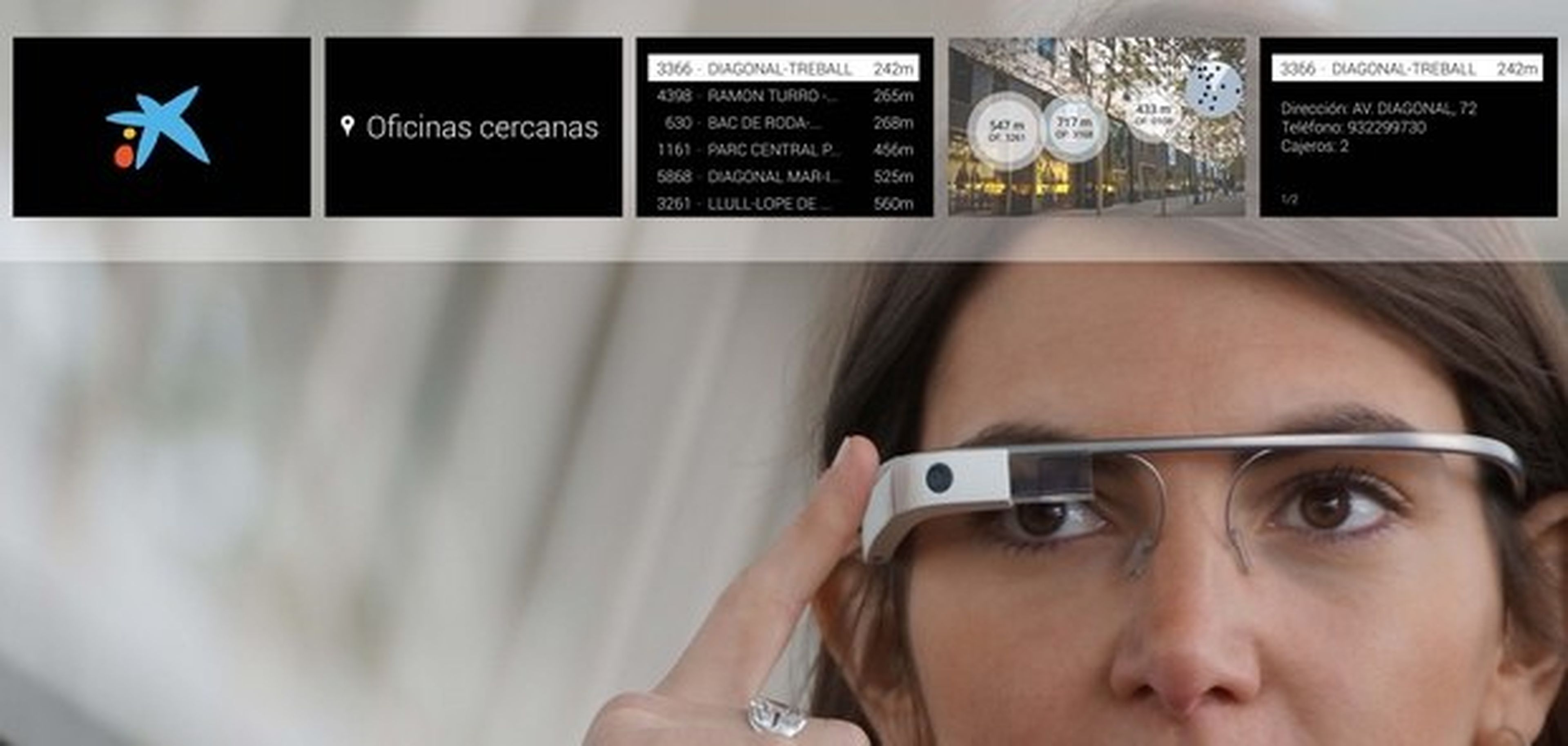 App de La Caixa para Google Glass