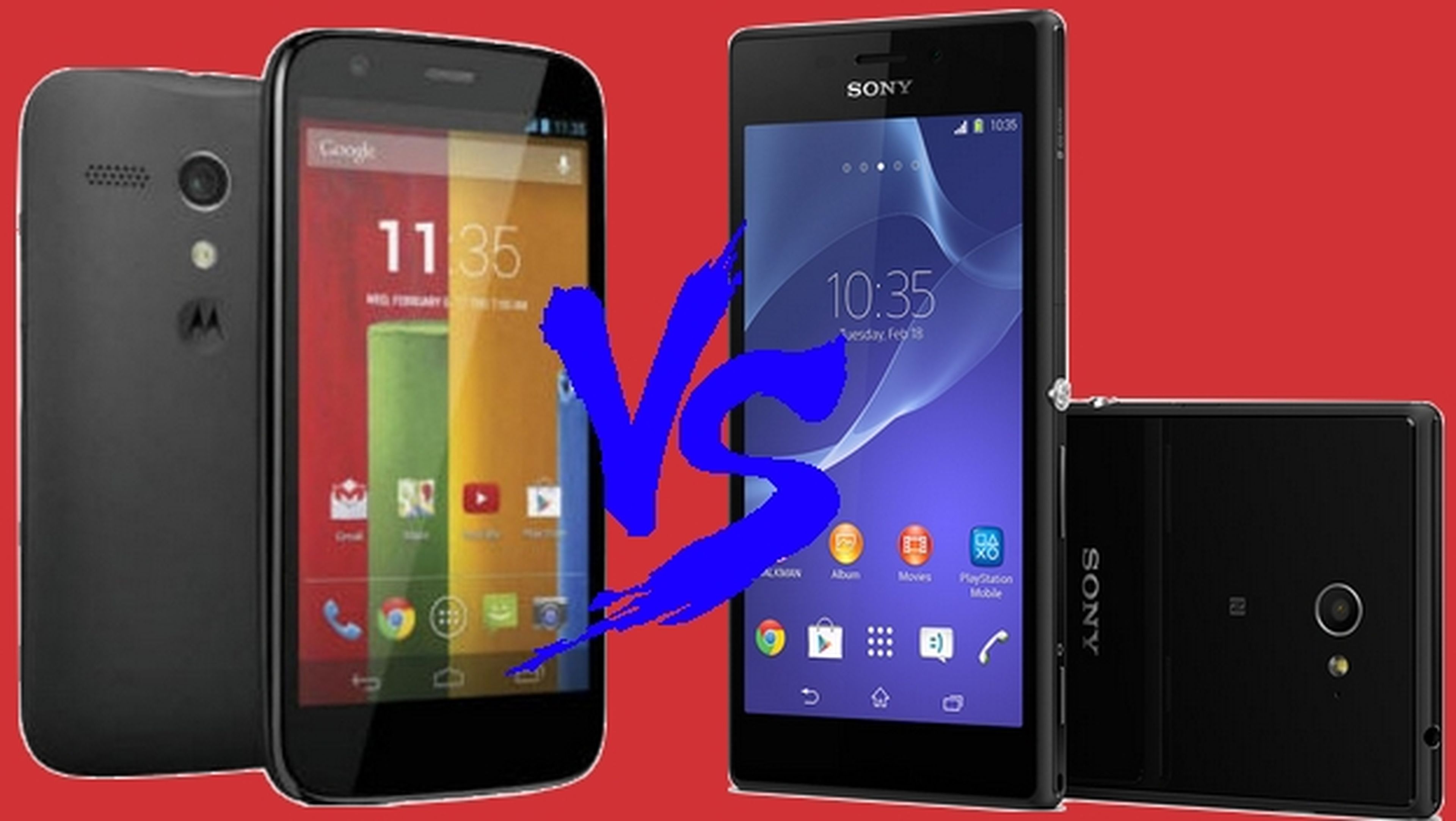 Sony Xperia M2 vs. Motorola Moto G. ¿Cuál es mejor?