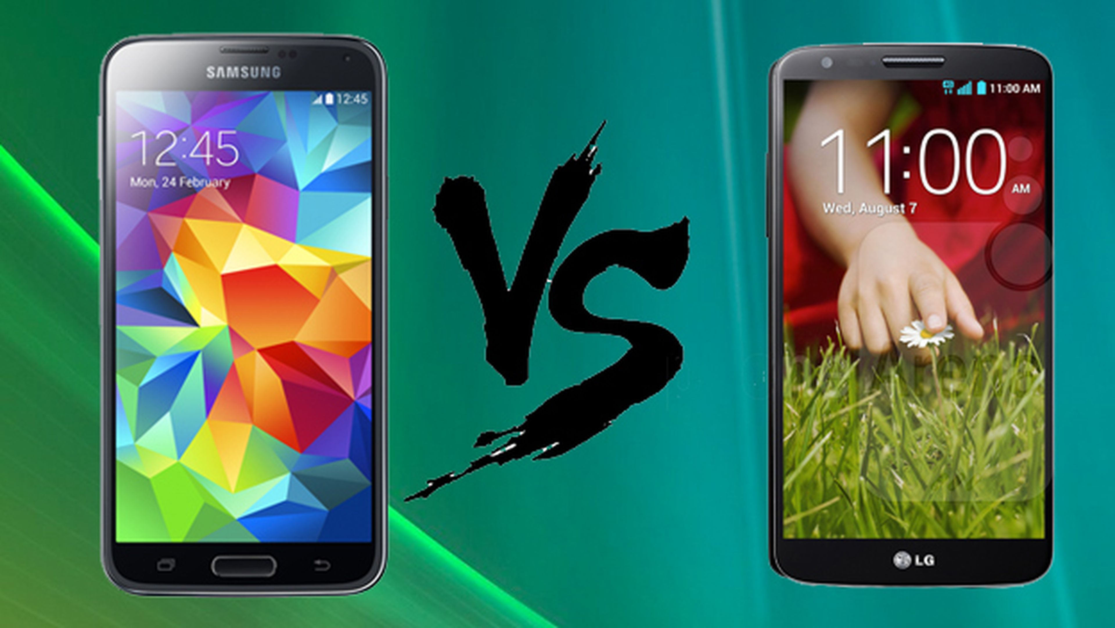 Samsung Galaxy S5 vs LG G2. Comparativa