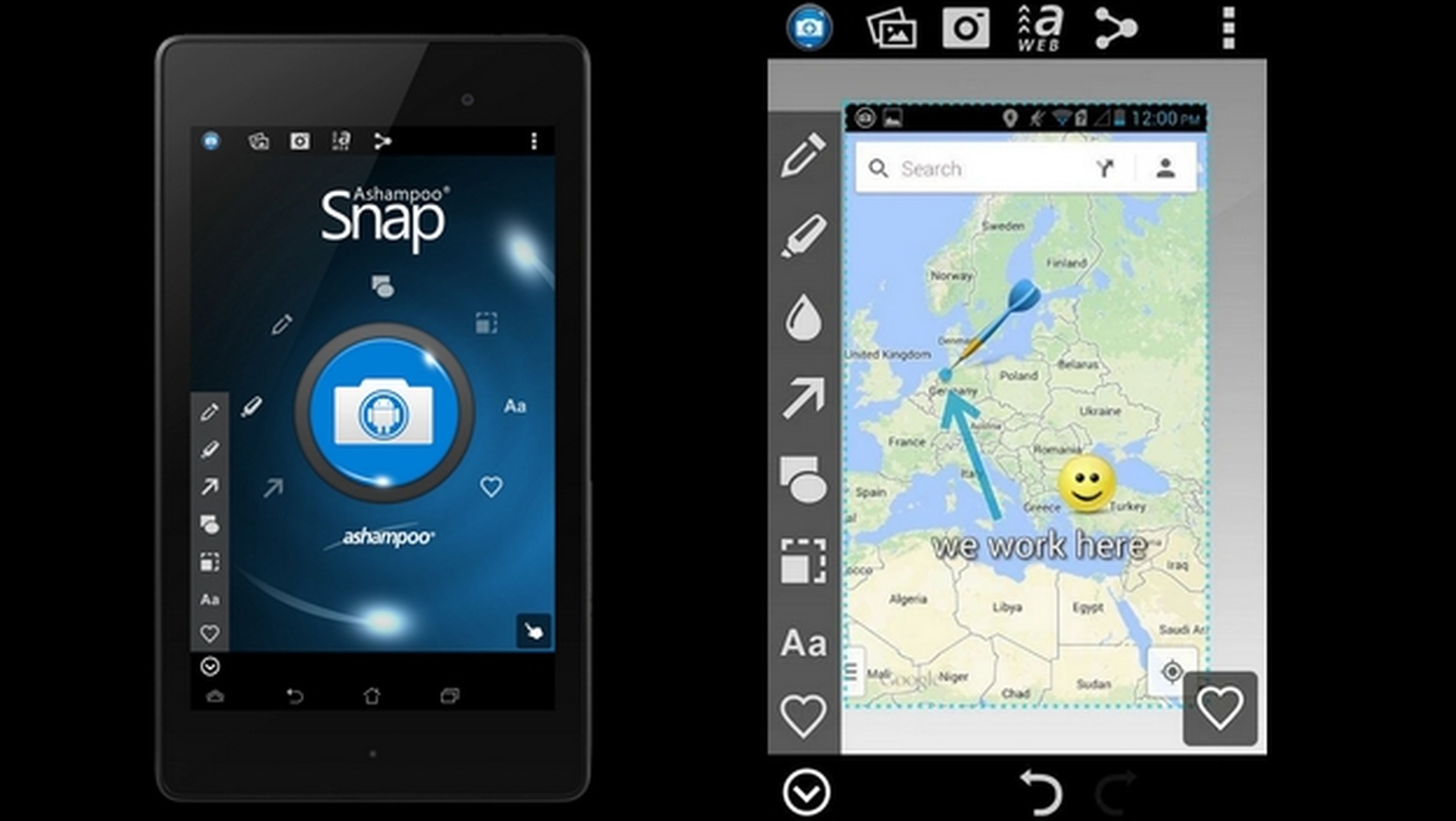 Ashampoo Snap for Android, captura, edita y comparte cualquier pantalla o foto de tu móvil o tablet