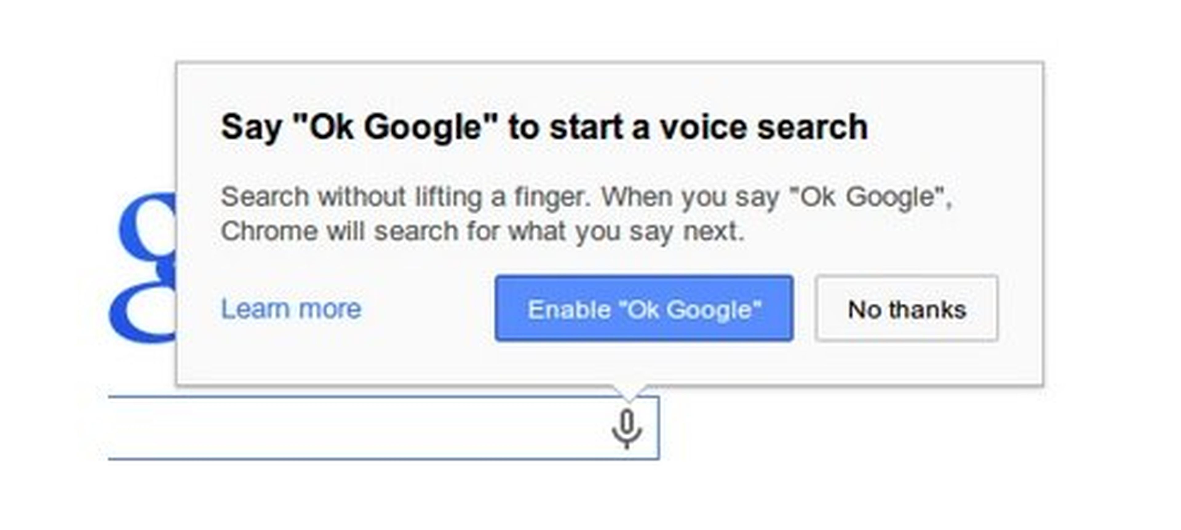 Google incluye búsqueda por voz en la nueva beta de Chrome