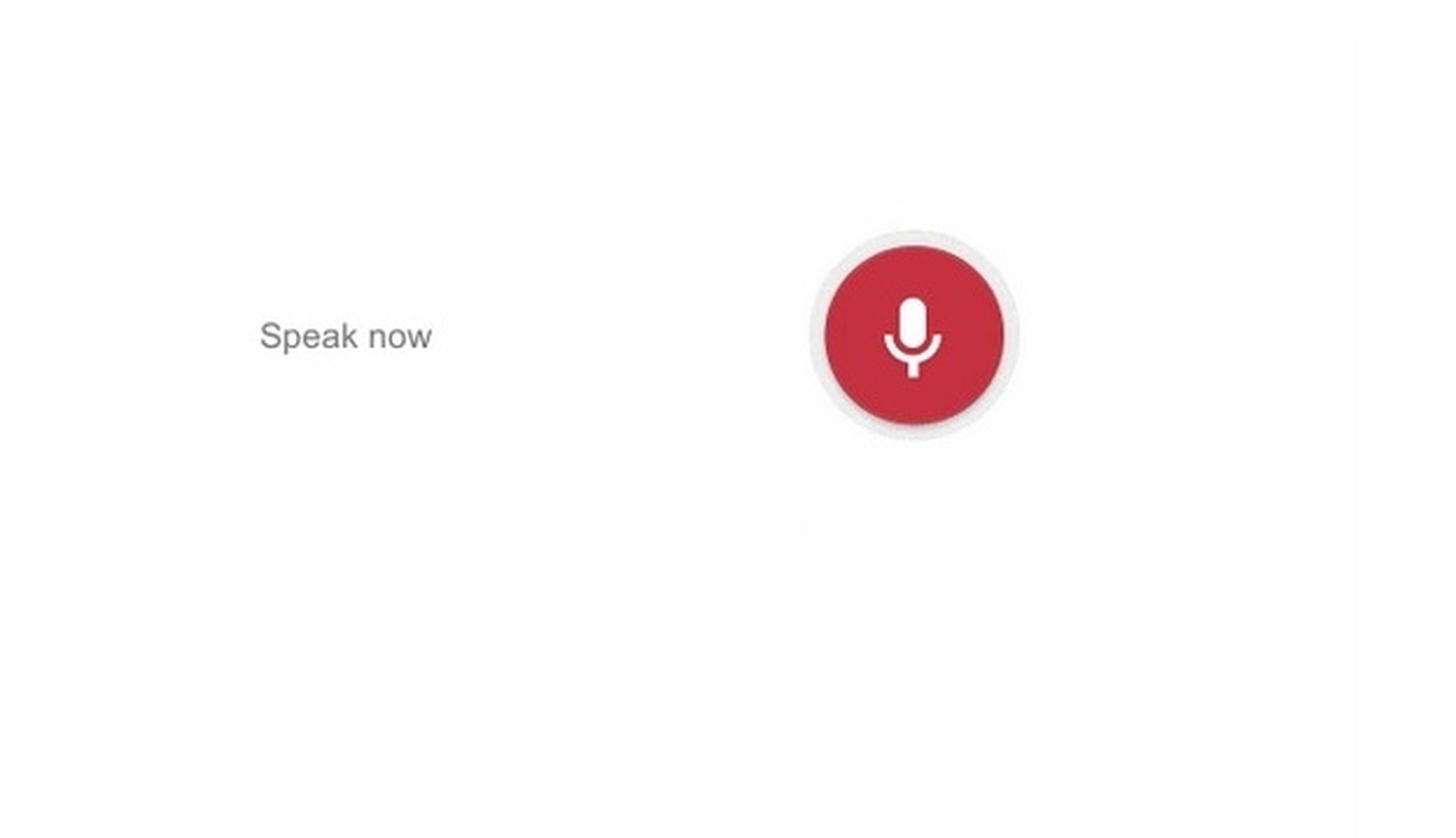 Google Chrome beta, búsqueda por voz