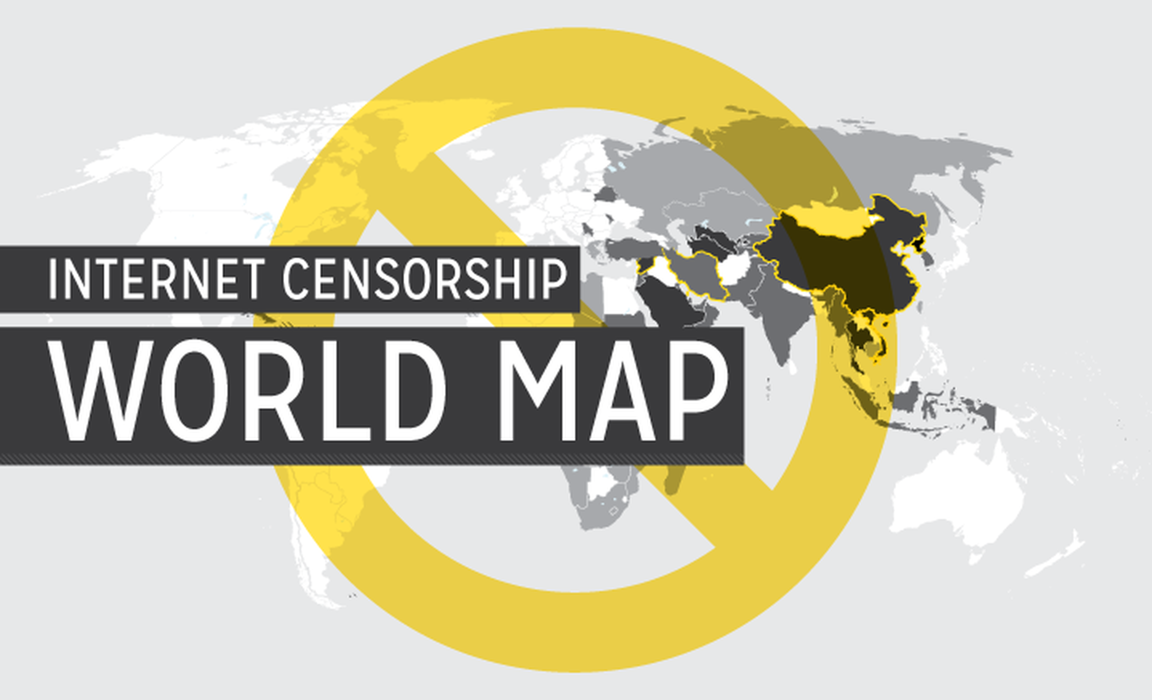 Mapa censura Internet