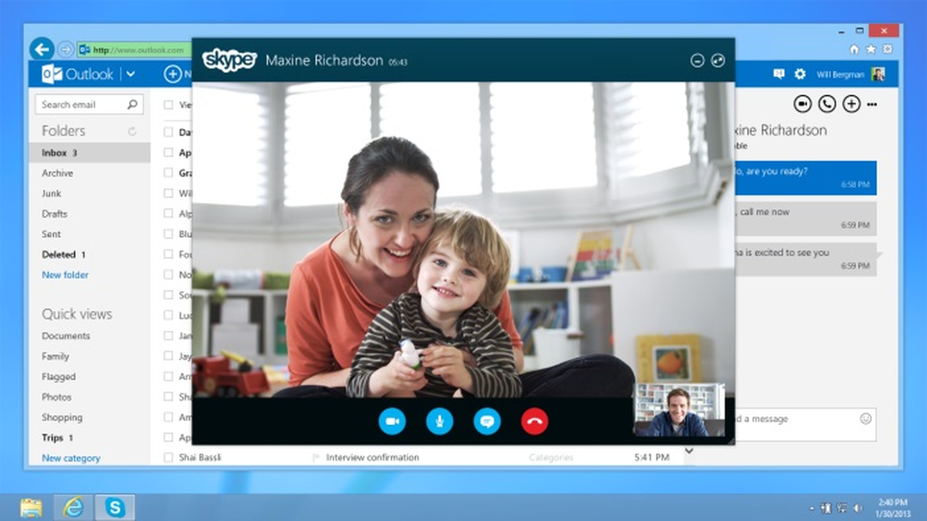 Skype para Outlook.com