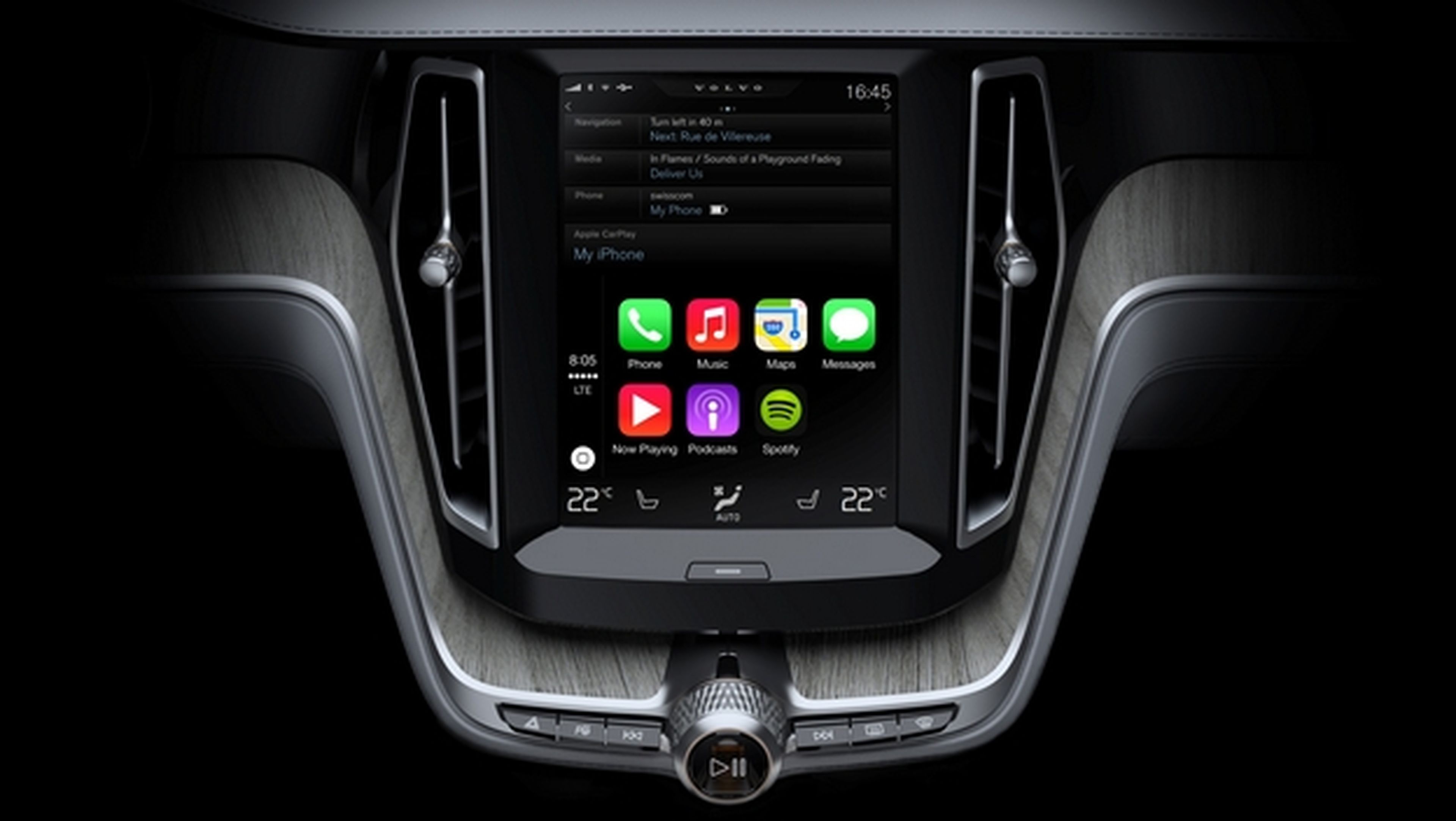 El nuevo Volvo XC90 SUV 2014, el primer vehículo equipado con Apple CarPlay