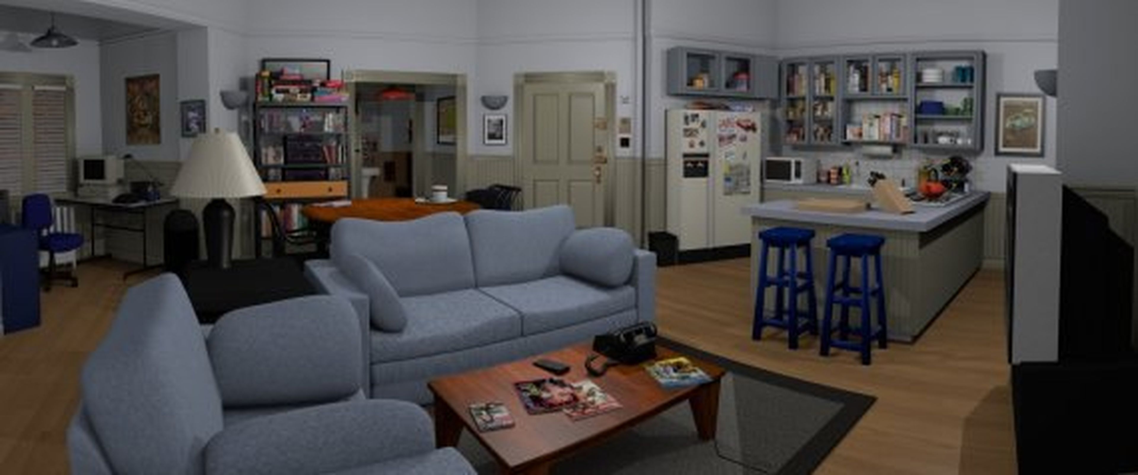 Modelo 3D apartamento de Seinfeld