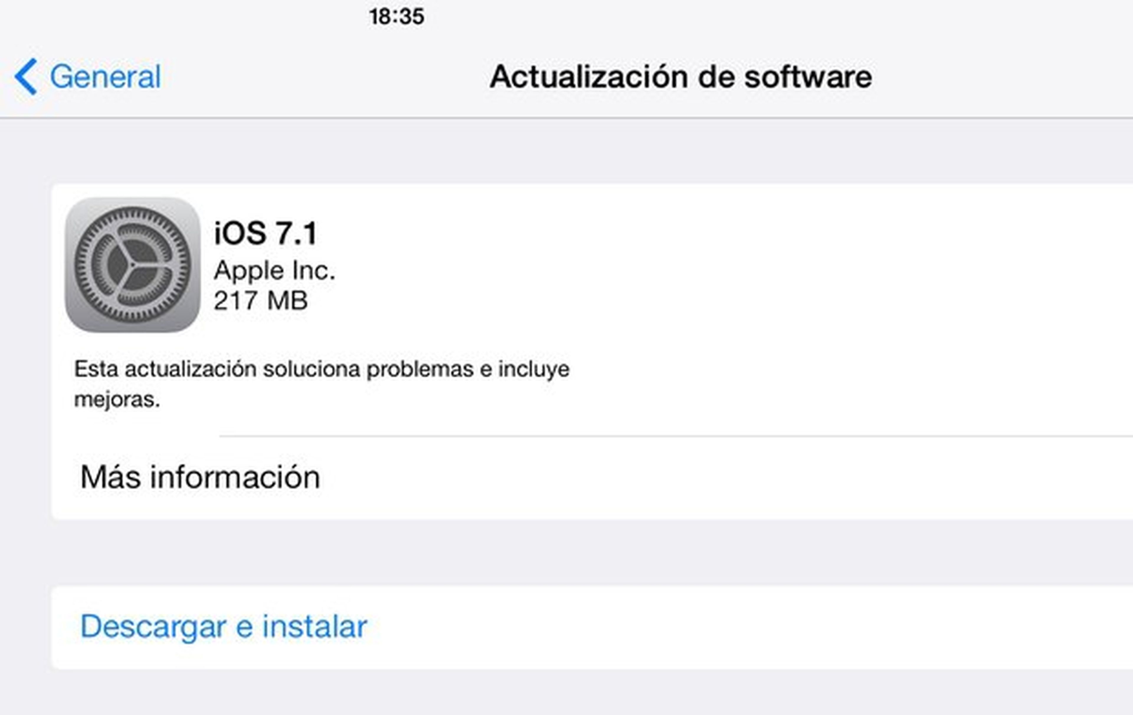 Actualización iOS 7.1