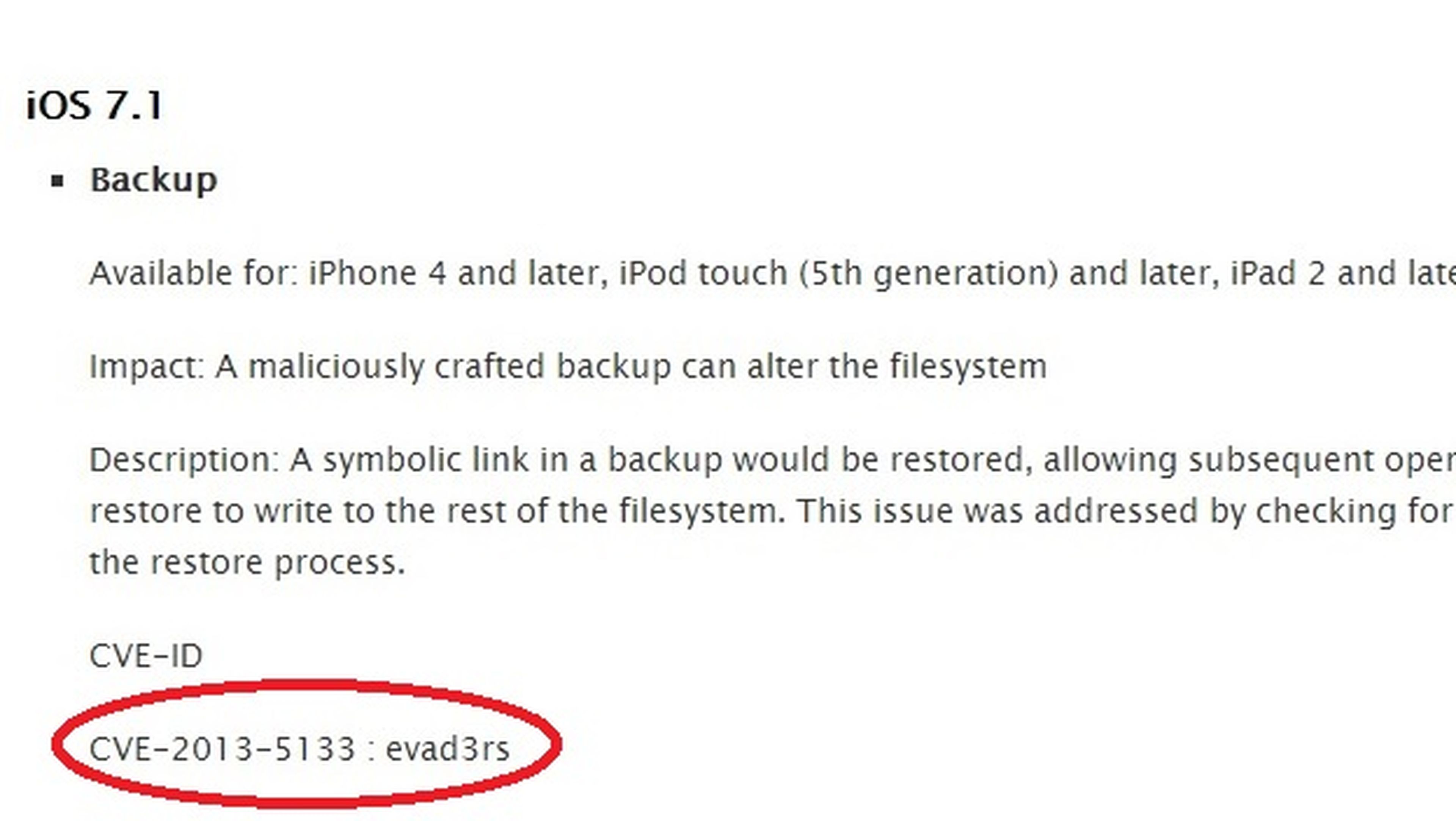 apple agradece a evad3rs jailbreak ios 7.1