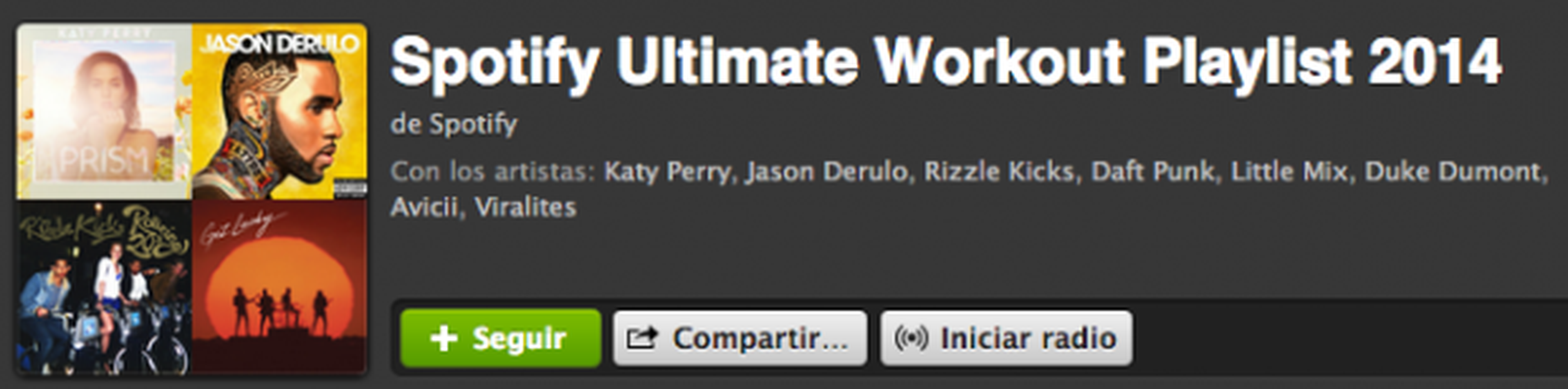 Spotify Ultimate Workout Playlist 2014