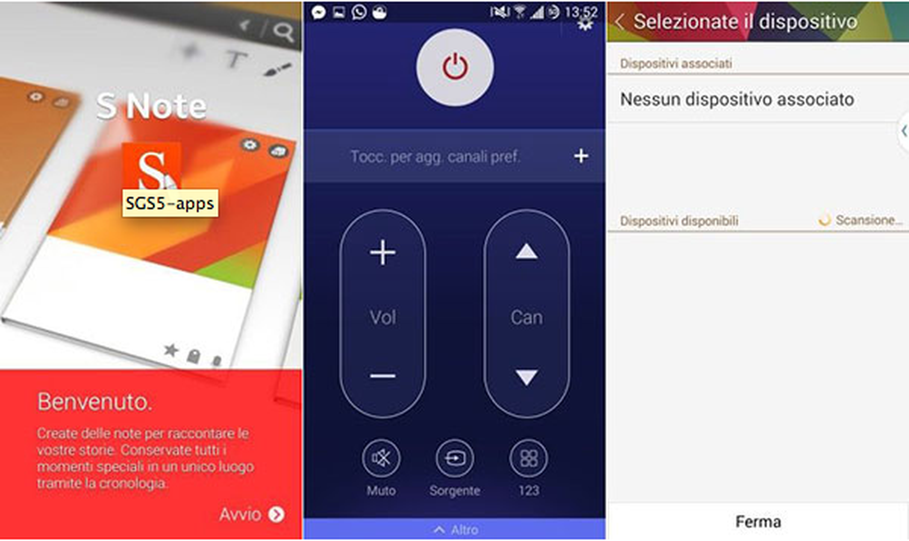aplicaciones del S5 para Android 4.4