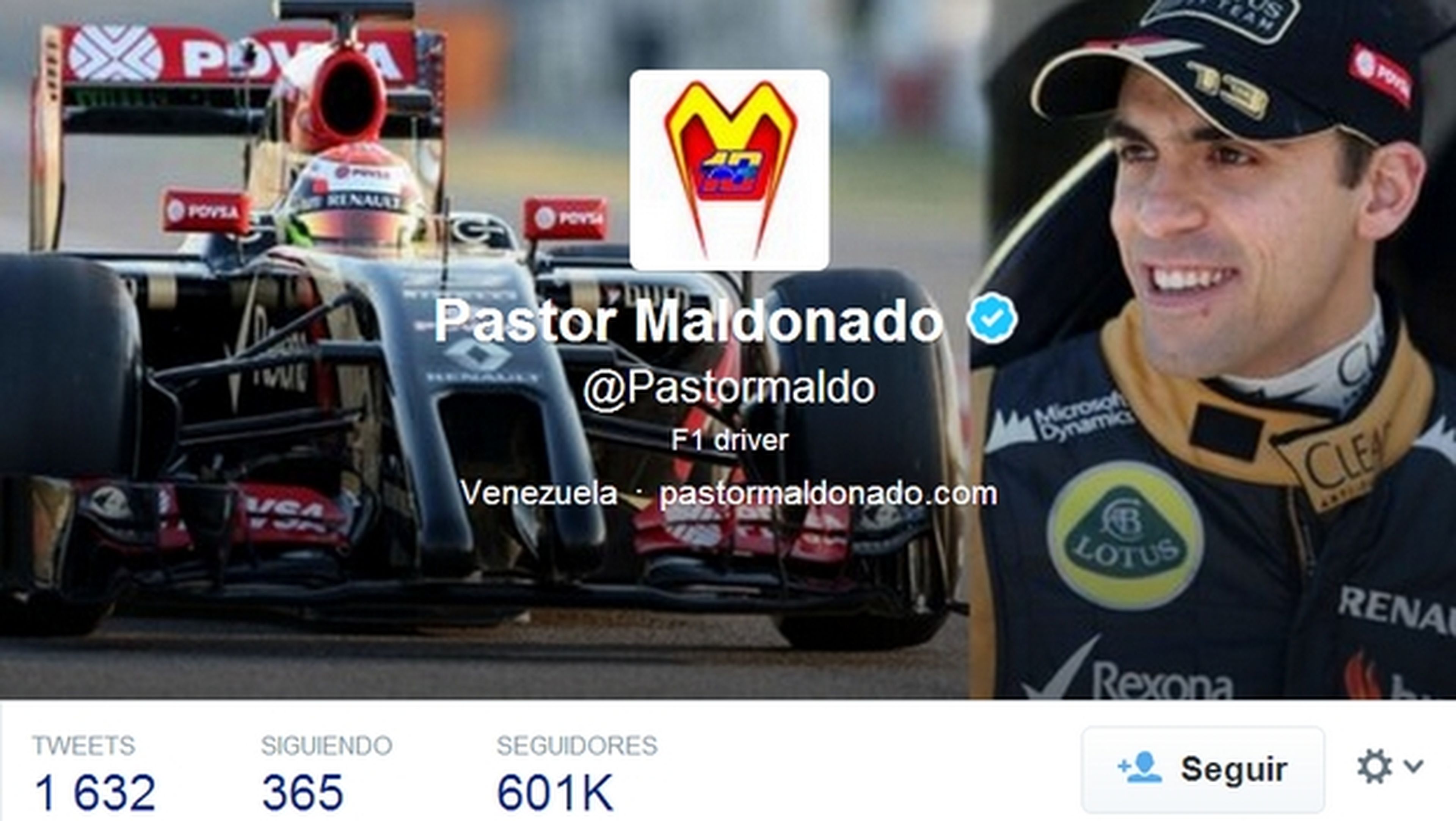 Twitter de Pastor Maldonado