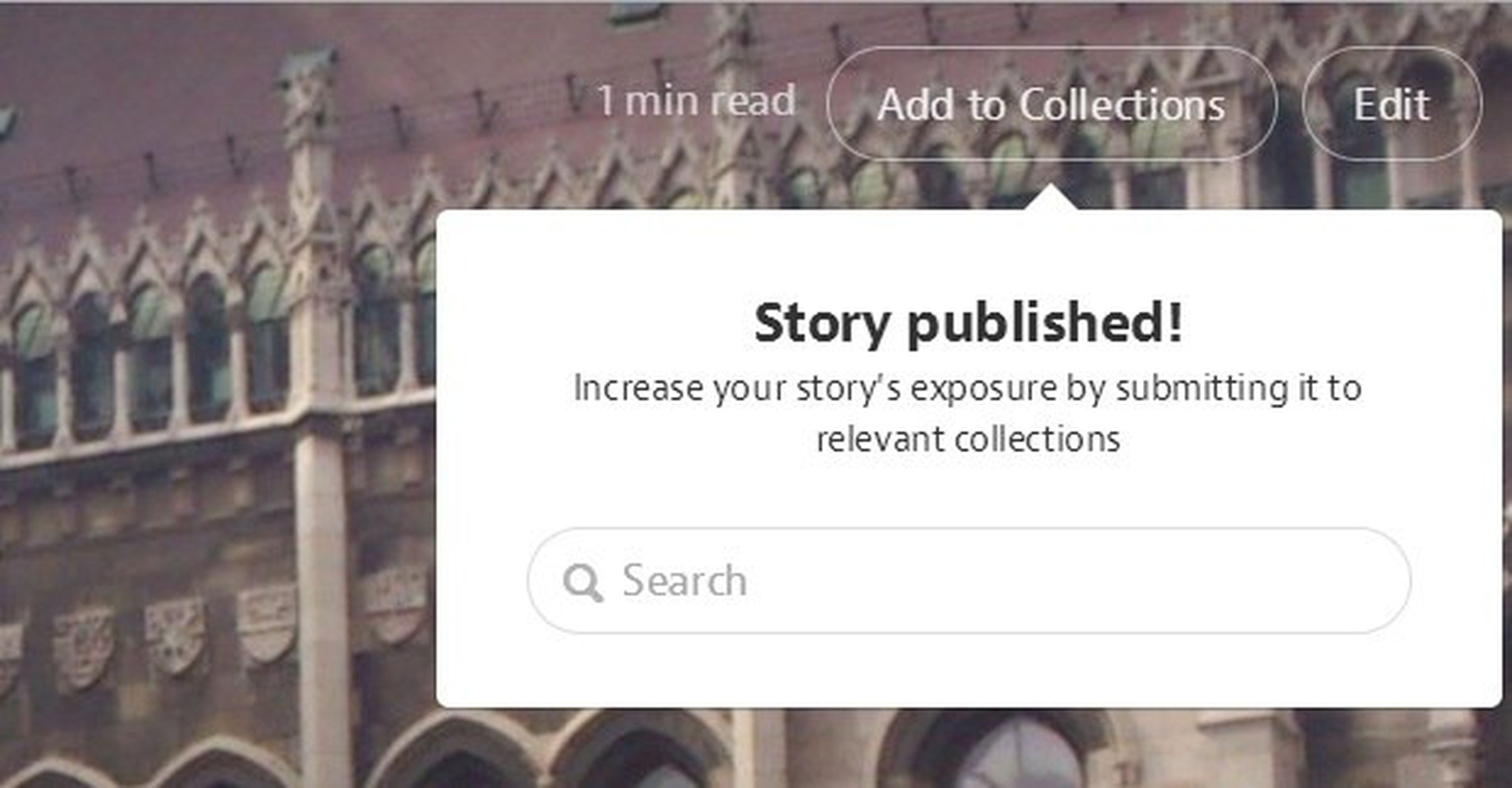 Envía tu historia a varias colecciones de Medium
