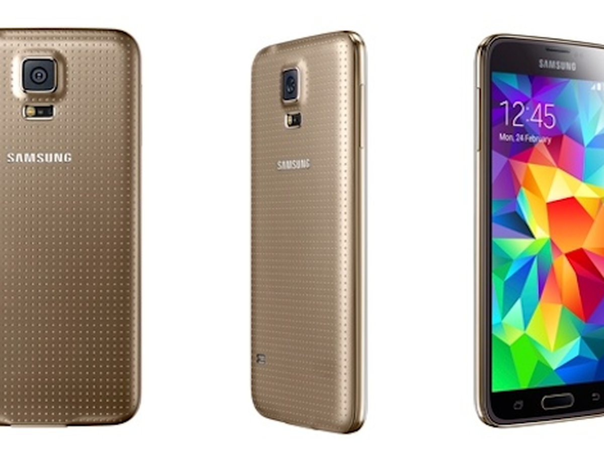 Samsung S5 frontale dorato