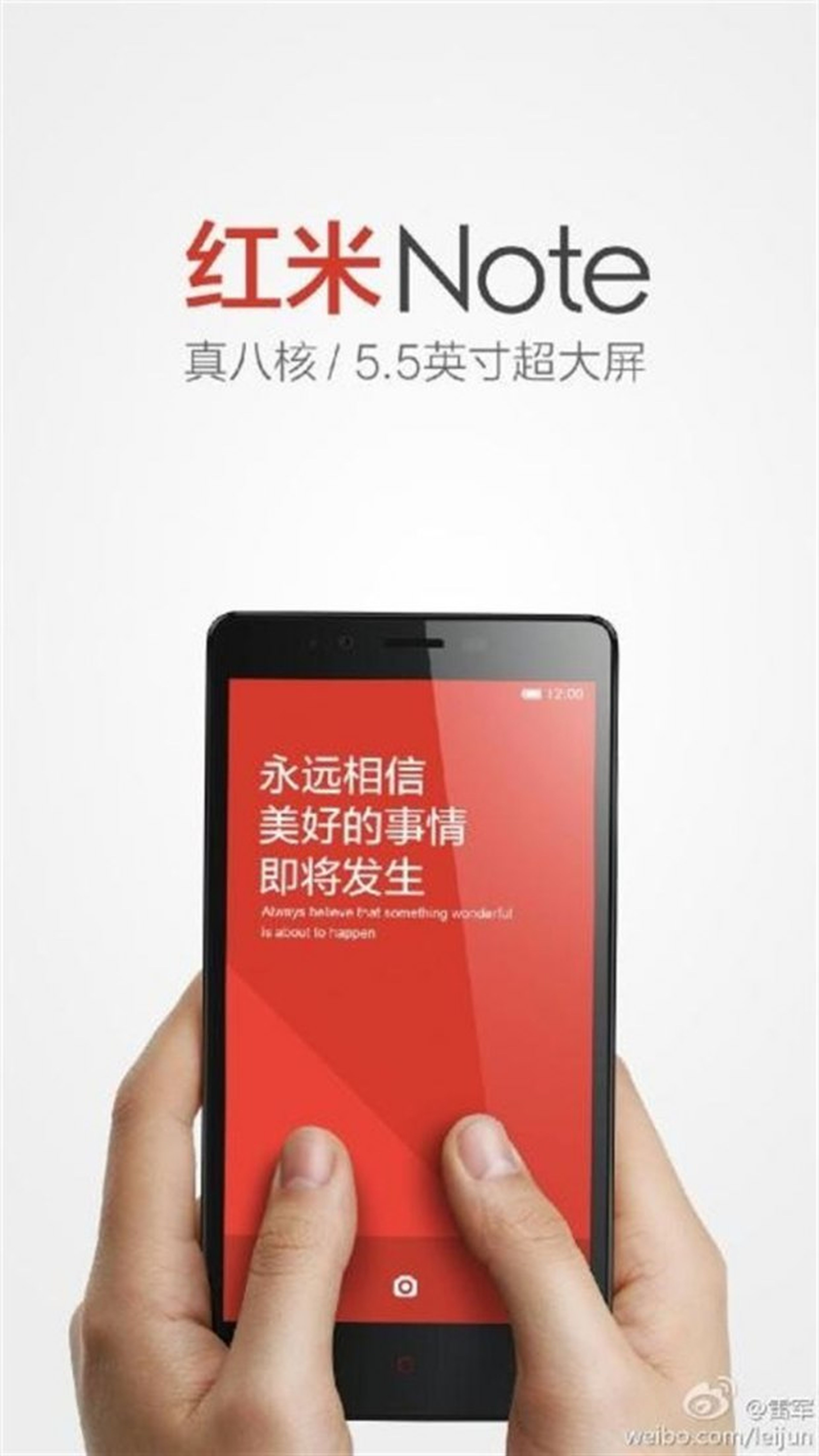 Xiaomi presenta su primer phablet Redmi Note de 5,5 pulgadas