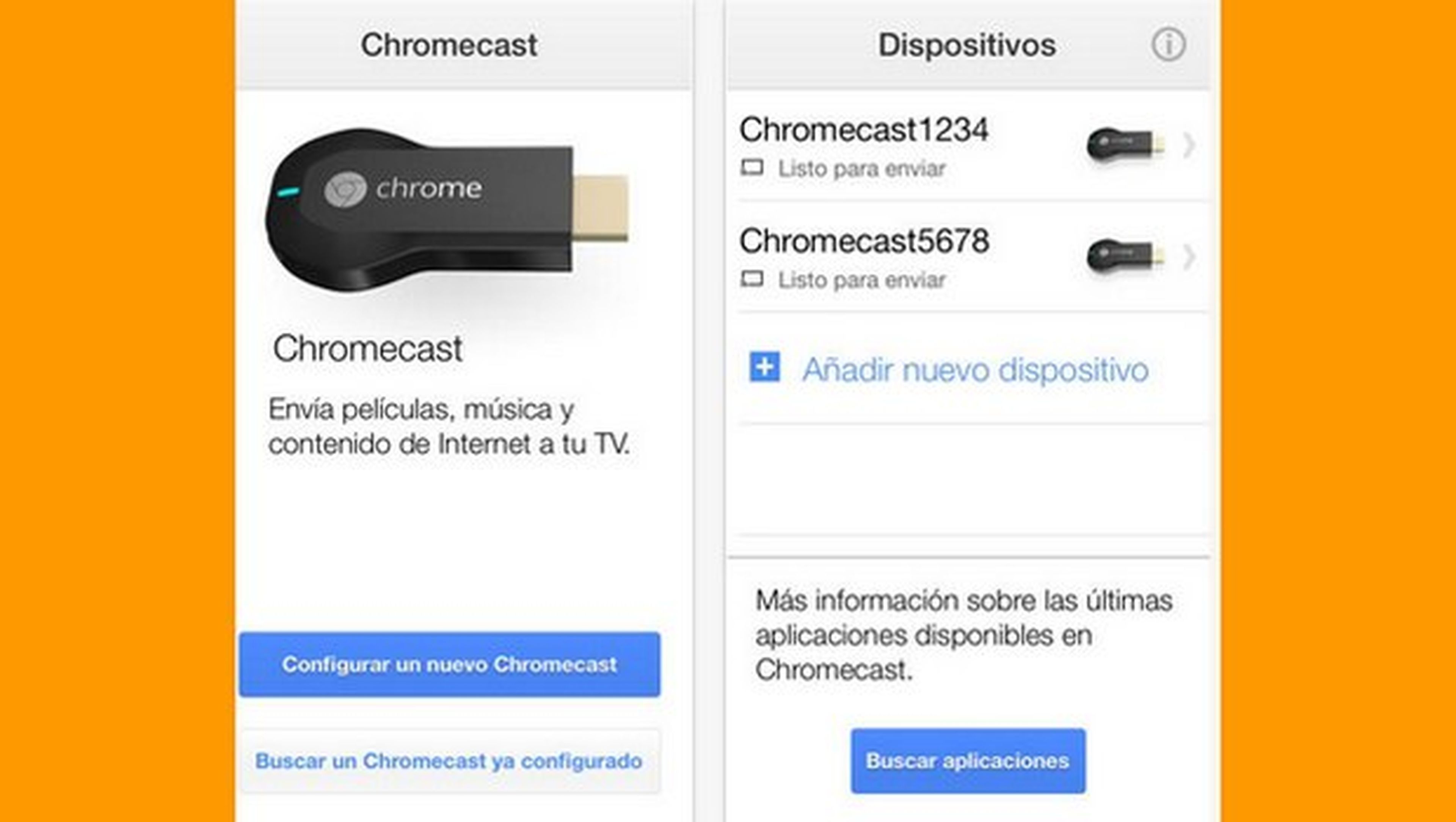 App Chromecast en español