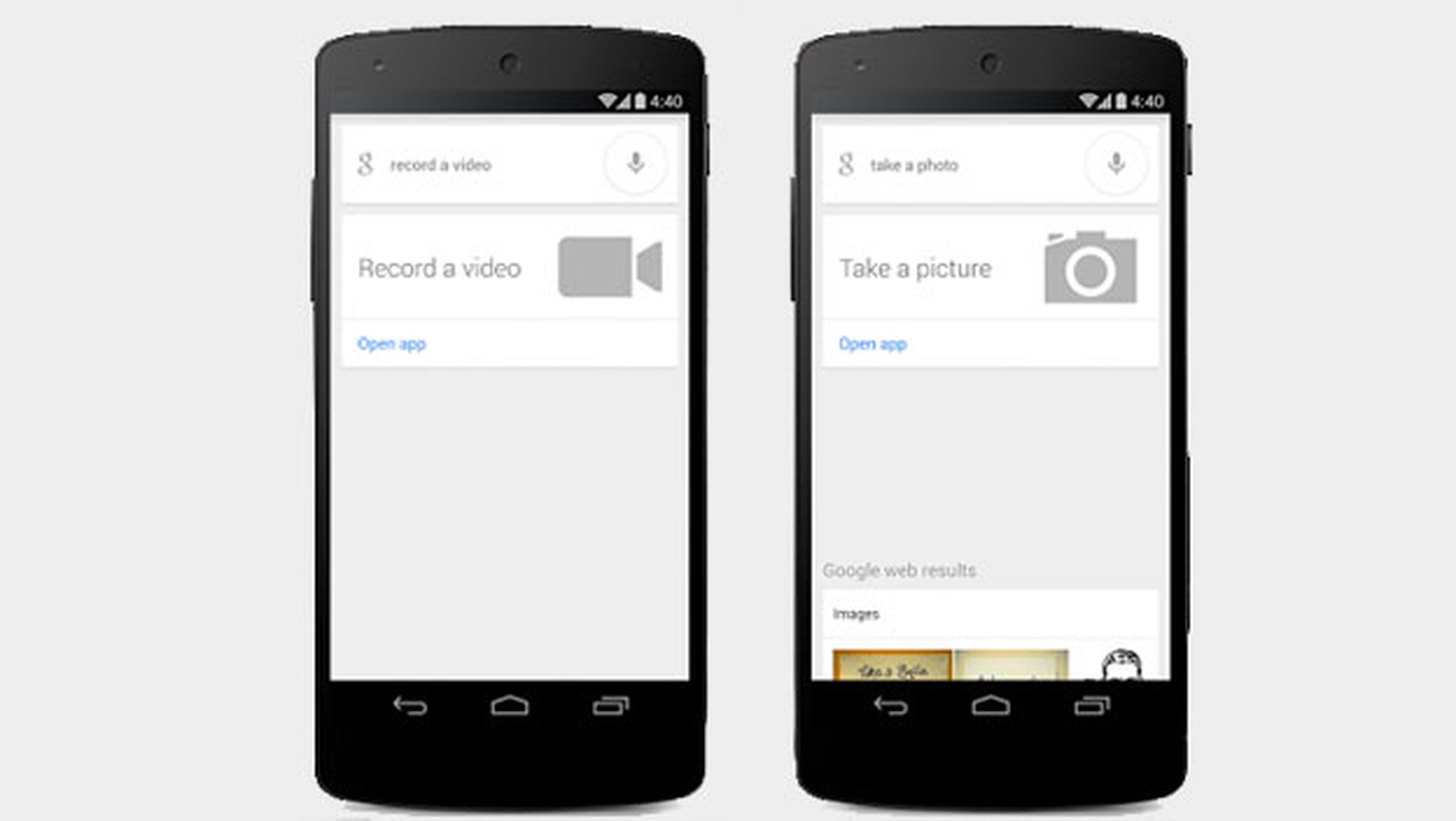 Google Now permite hacer fotos y vídeos con comandos de voz