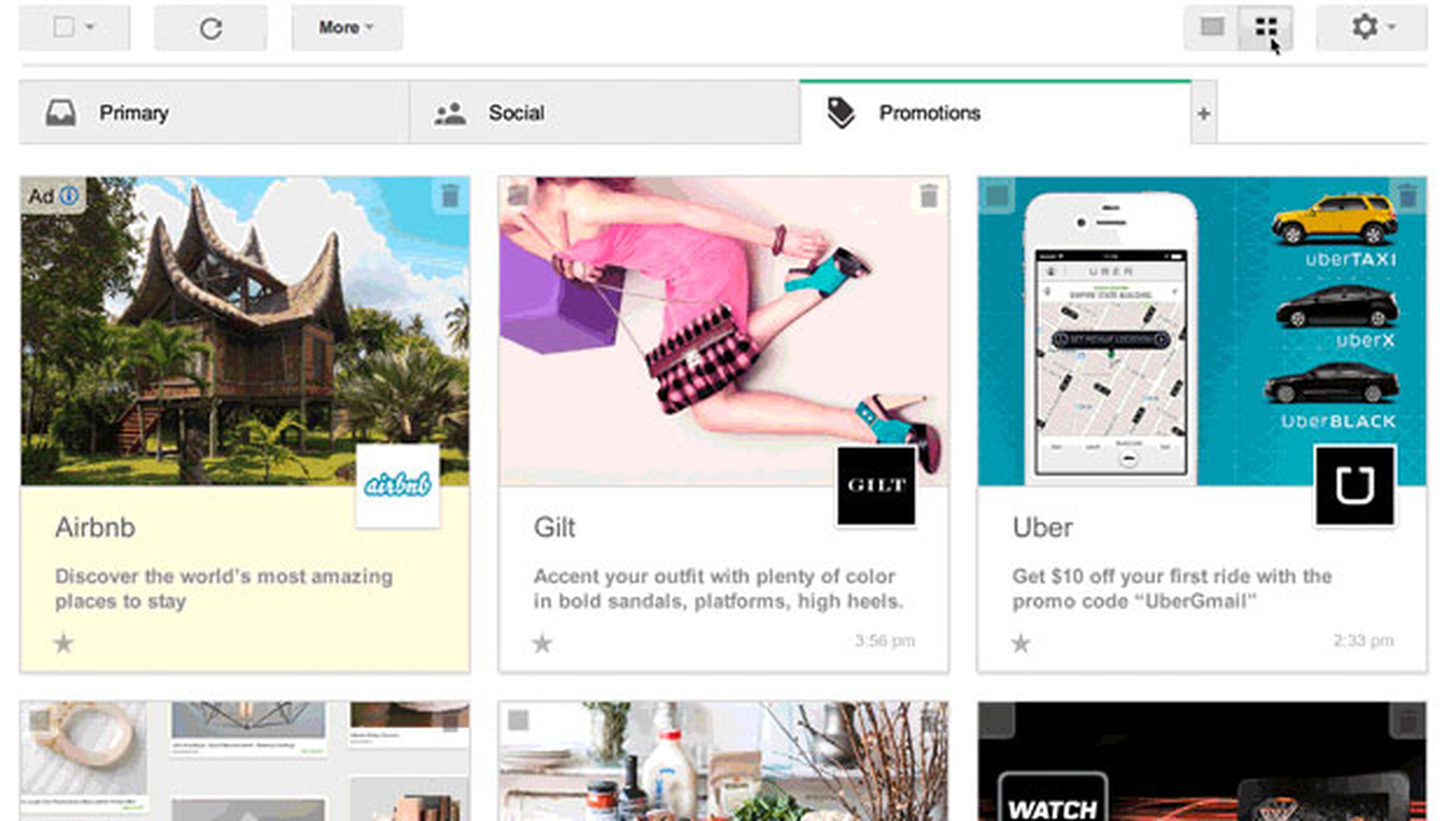 Promociones en Gmail