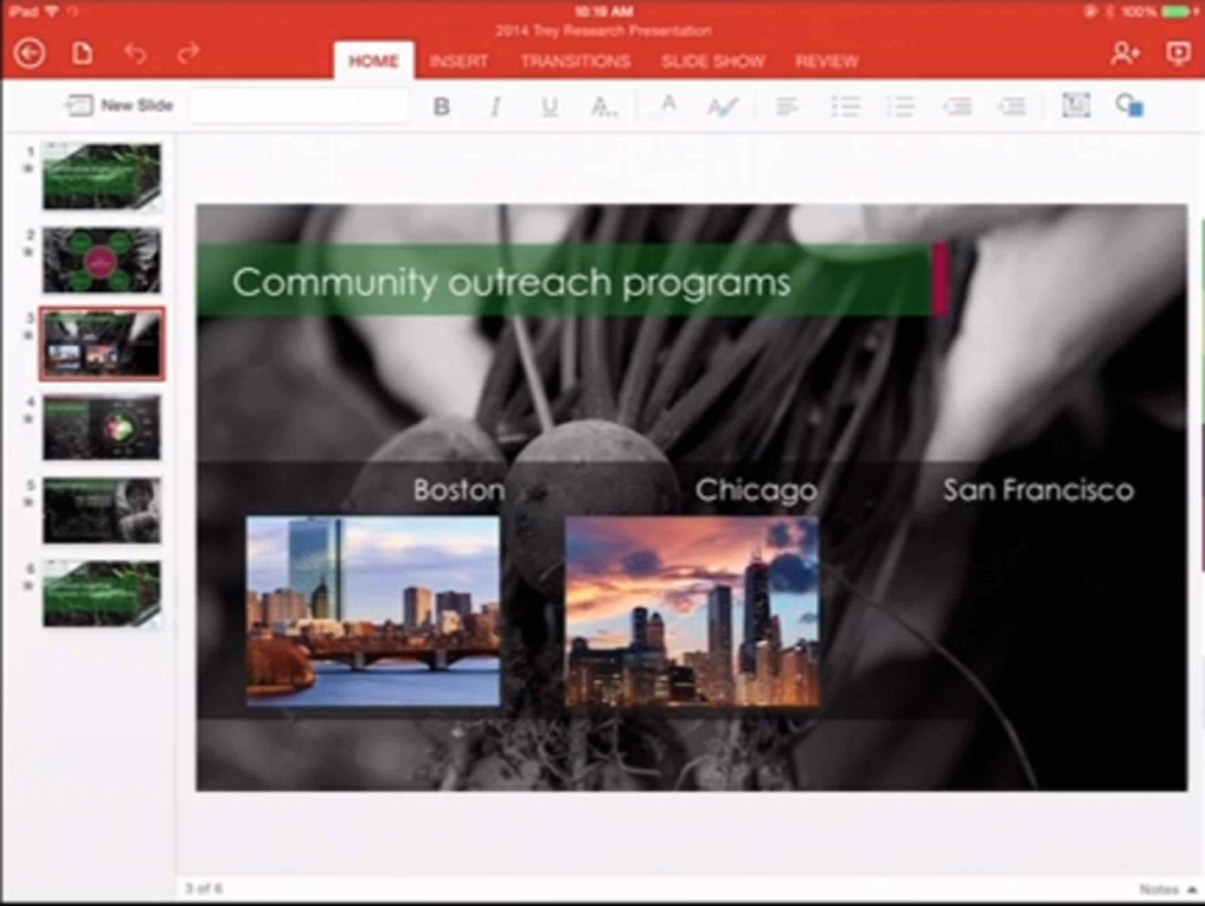 powerpoint ipad