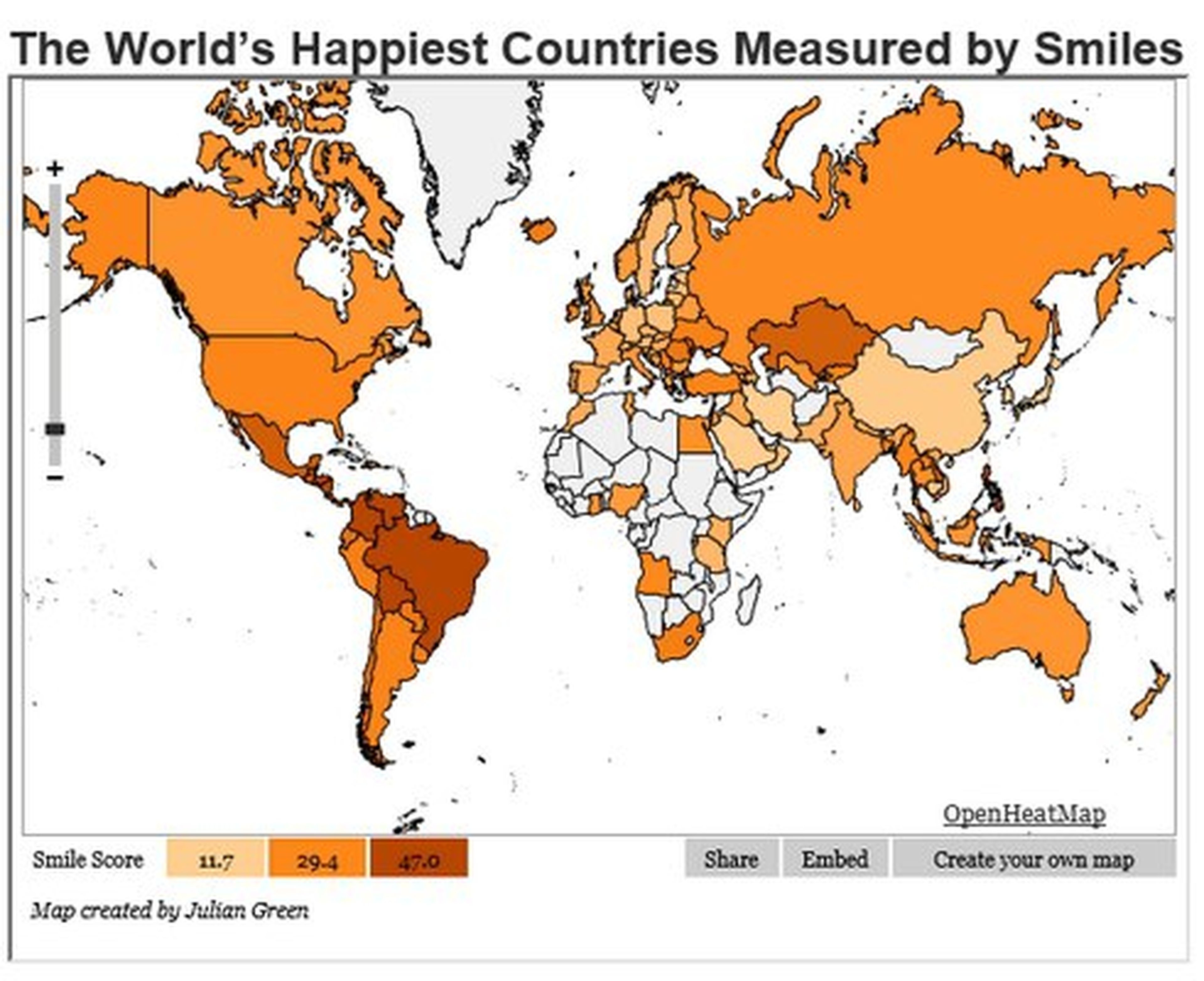 Países más felices del mundo según Instagram