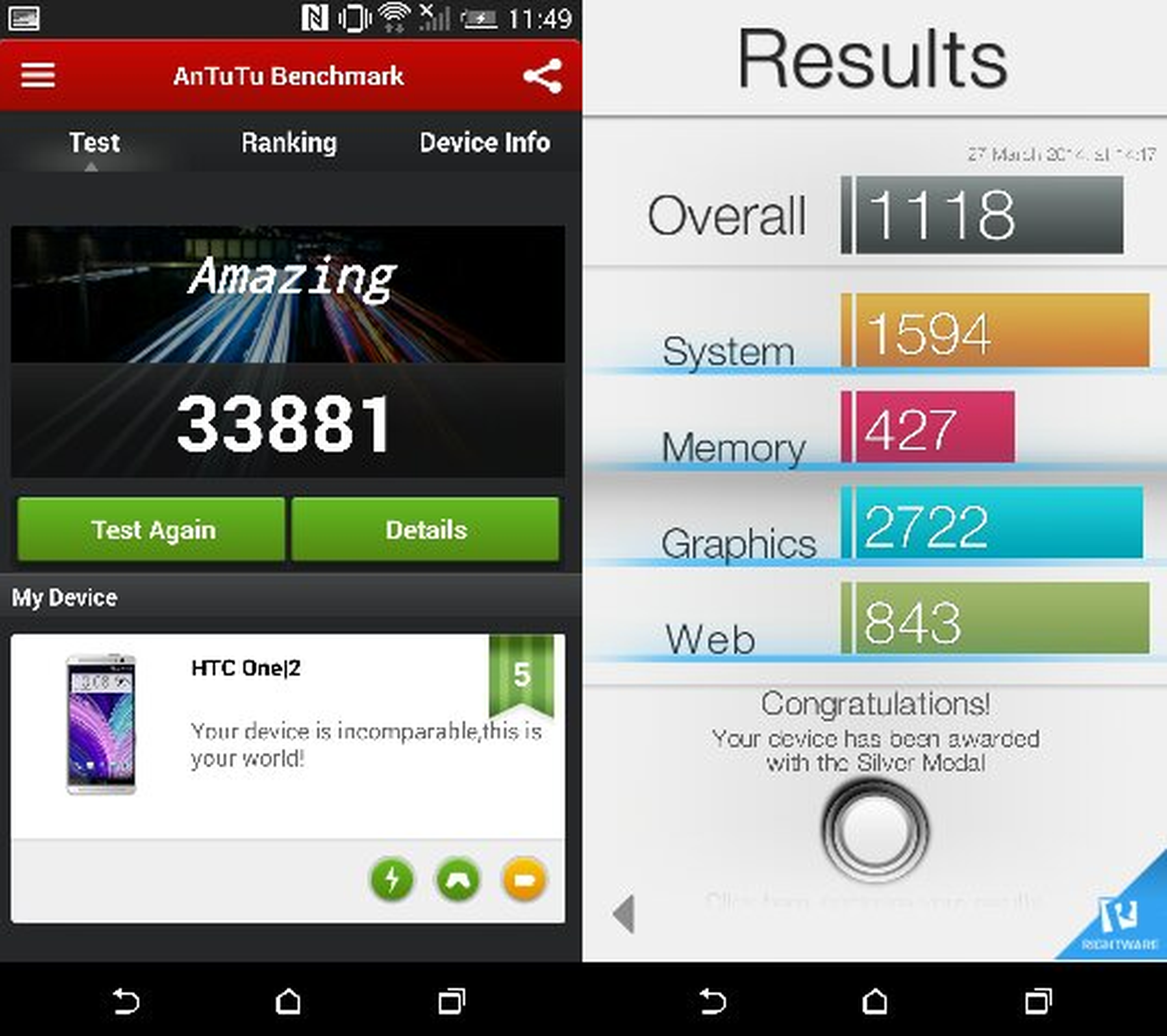 benchmarks htc one m8