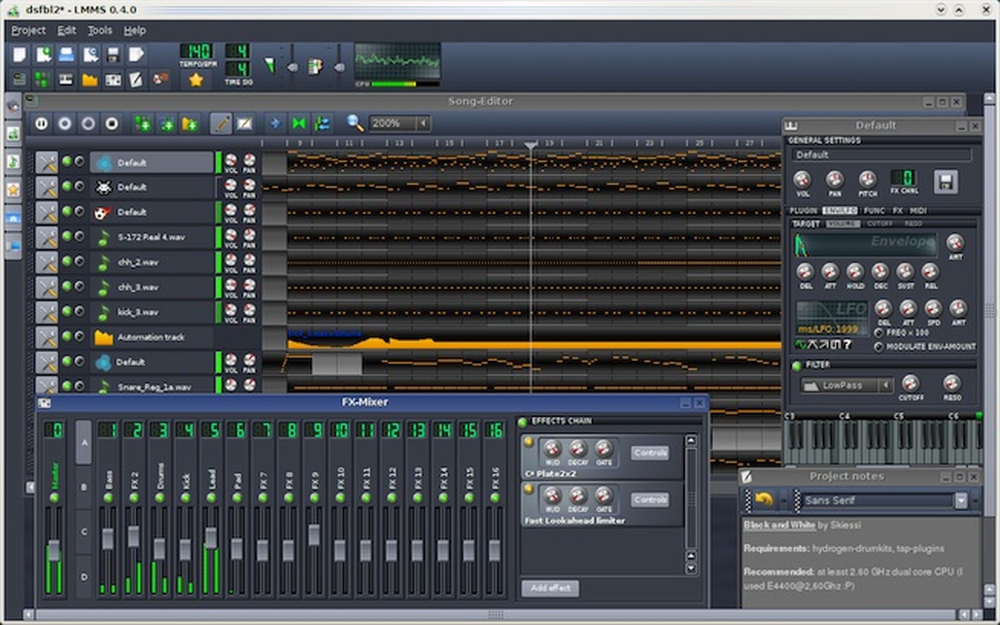 Crea gratis tus temas musicales con Linux Multimedia Studio