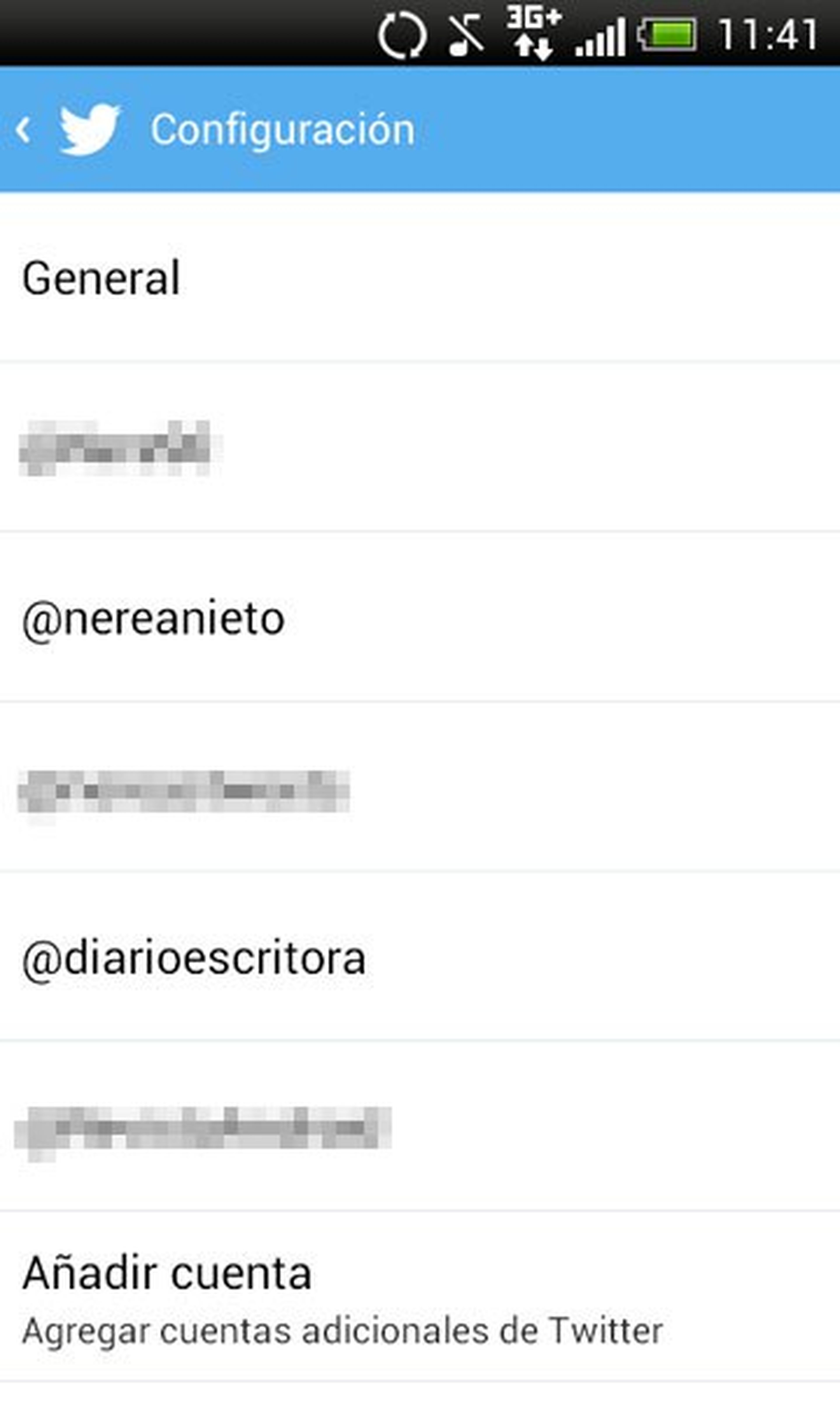 Cuentas Twitter Android