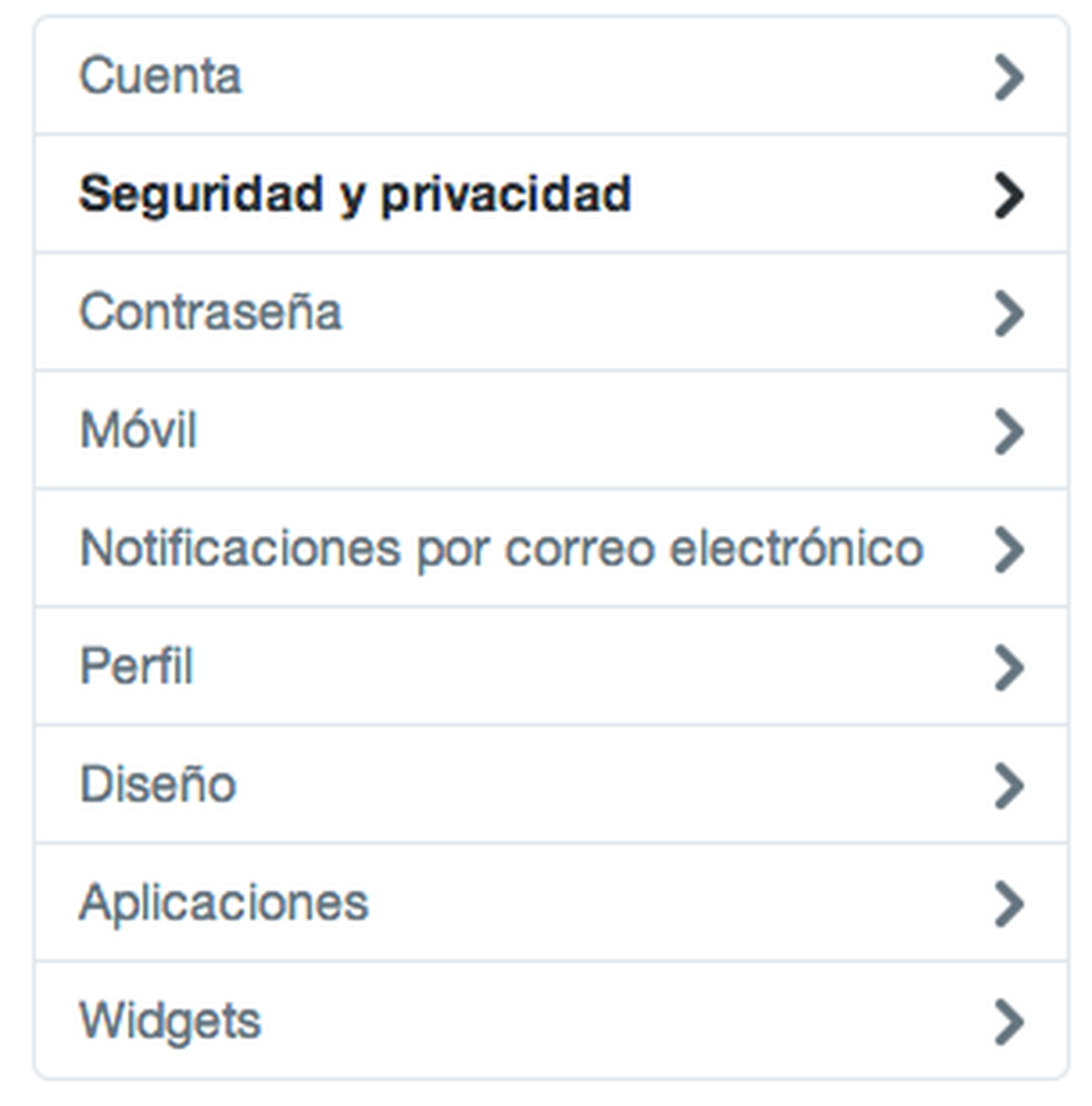 Configuración Twitter: seguridad y privacidad