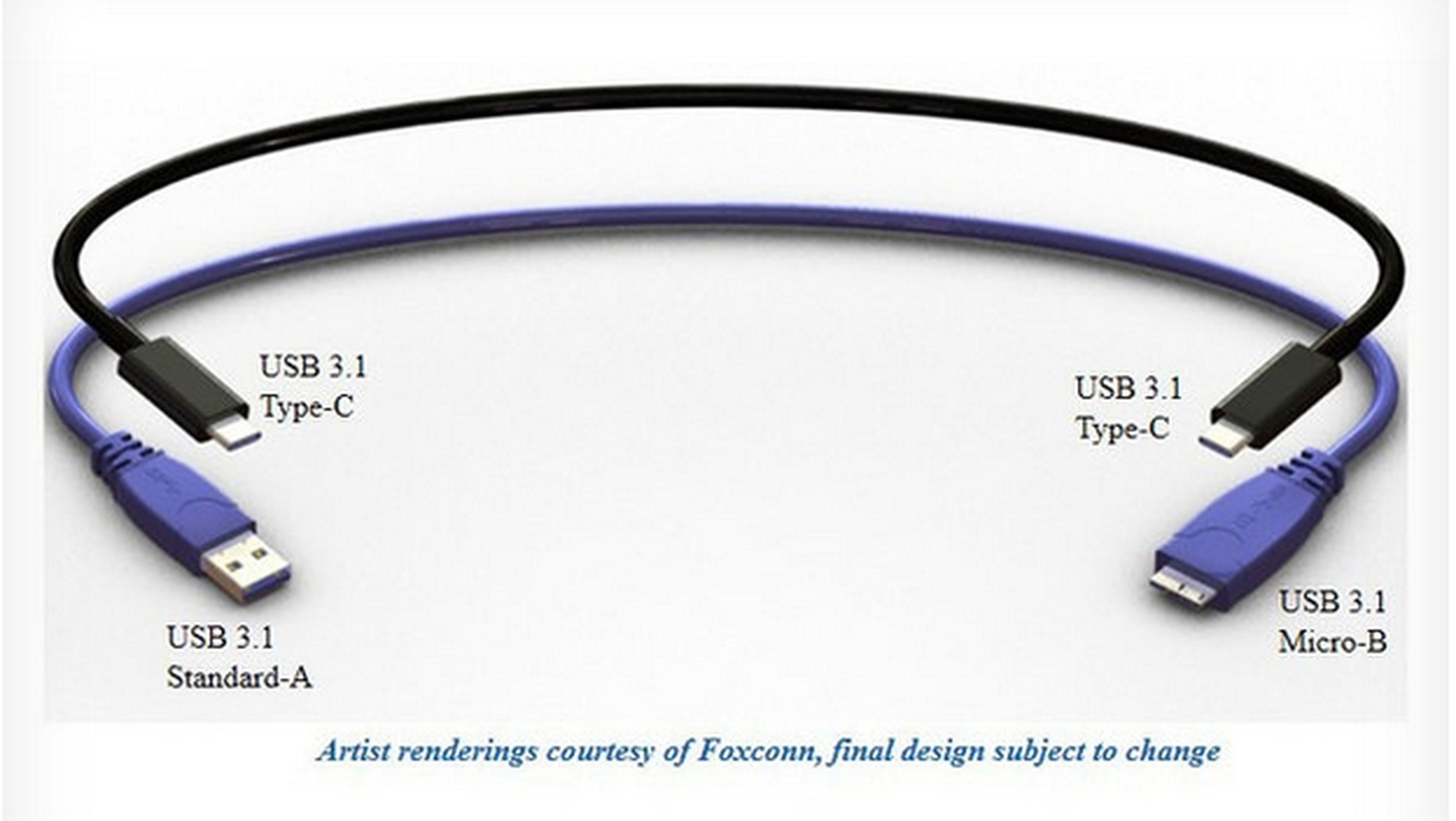 Primeras imágenes del cable y conector USB 3.1 reversible