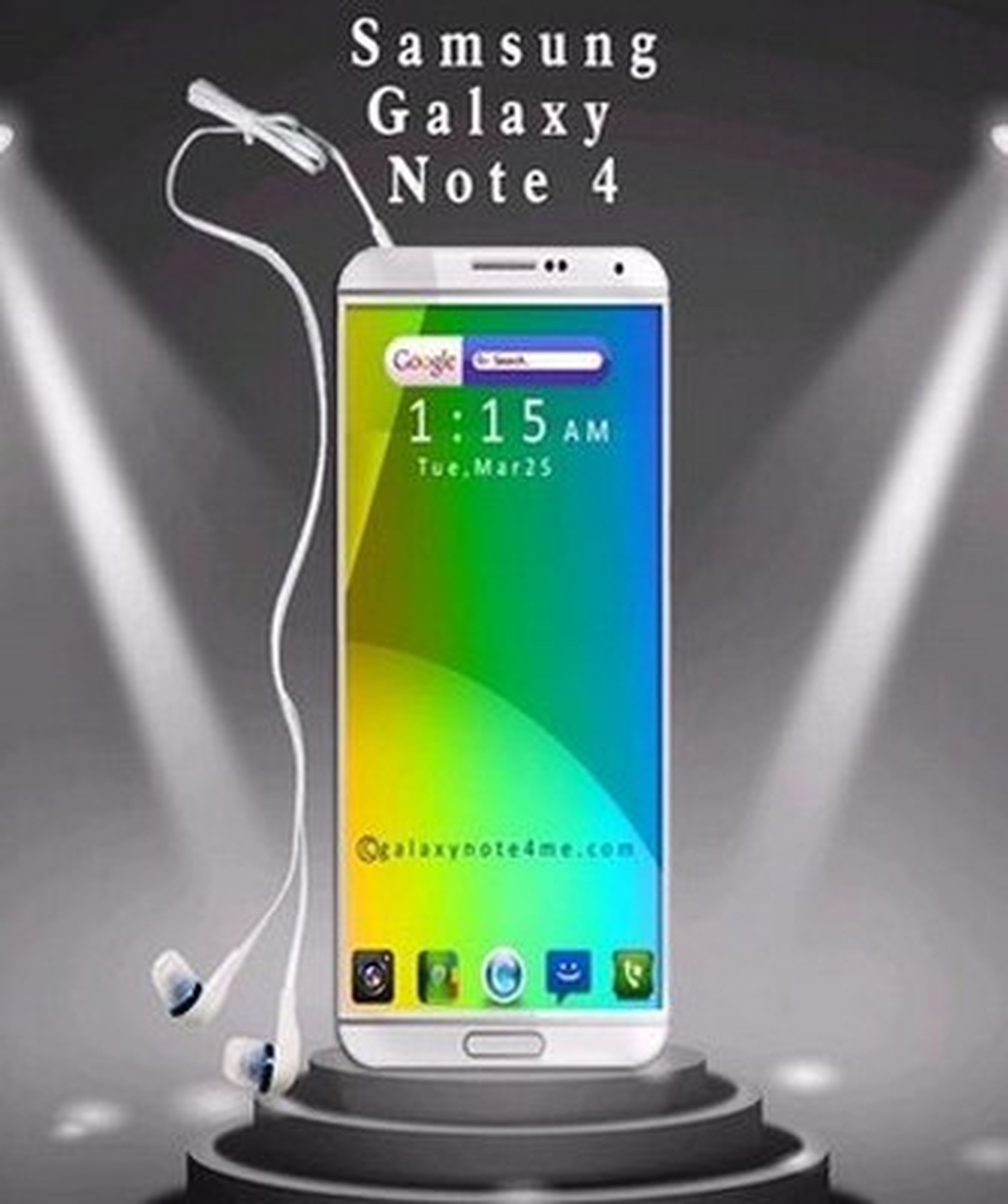 Samsung Galaxy Note 4. Diseño conceptual