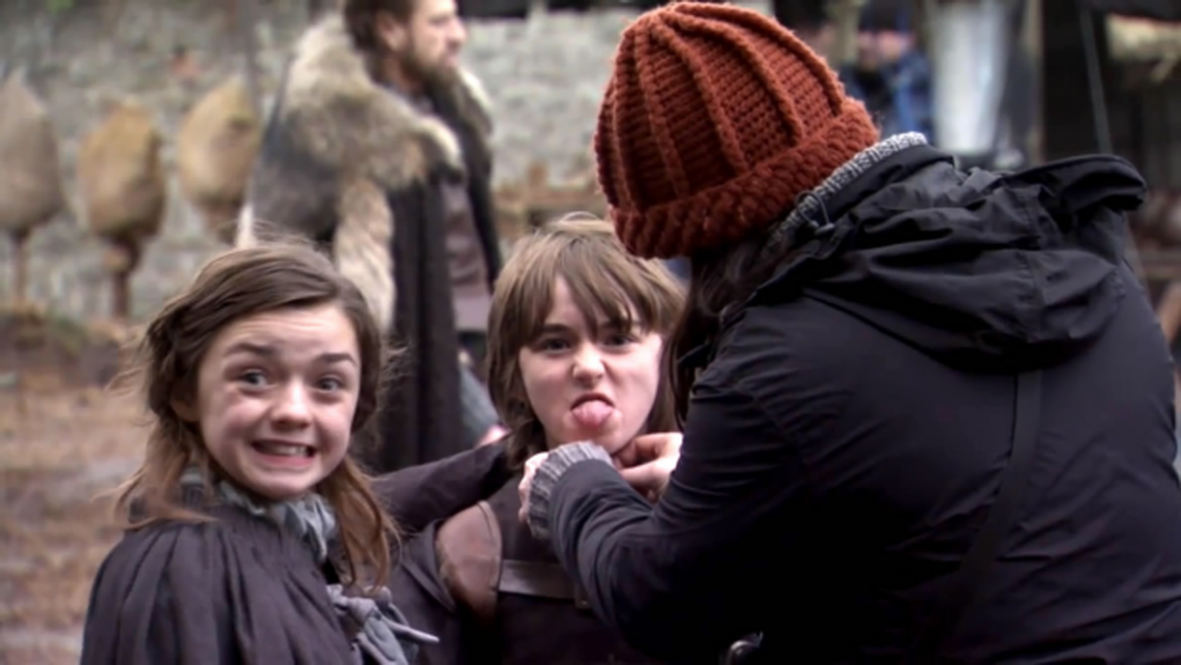 arya y bran stark