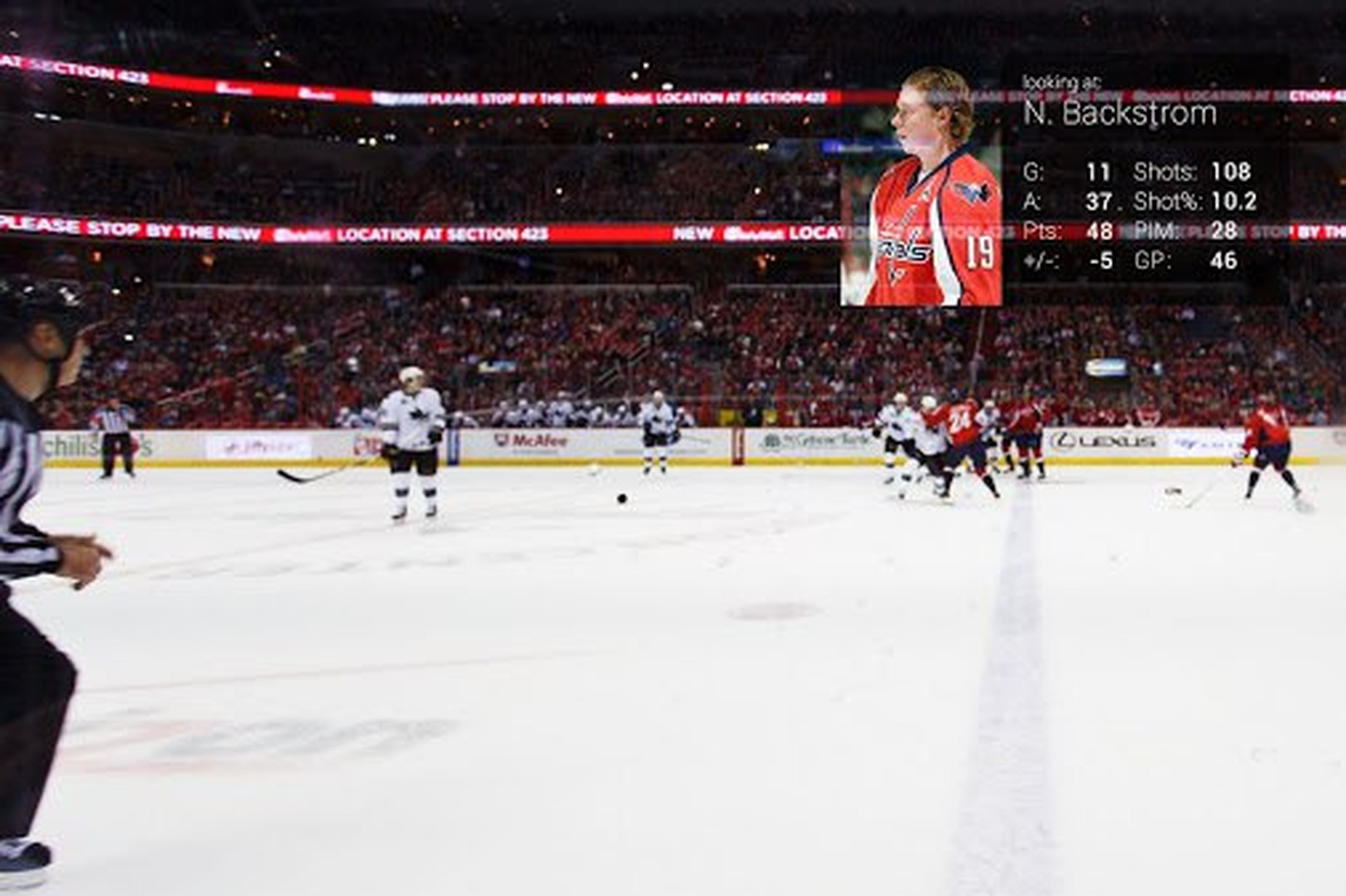 Google Glass en el hockey