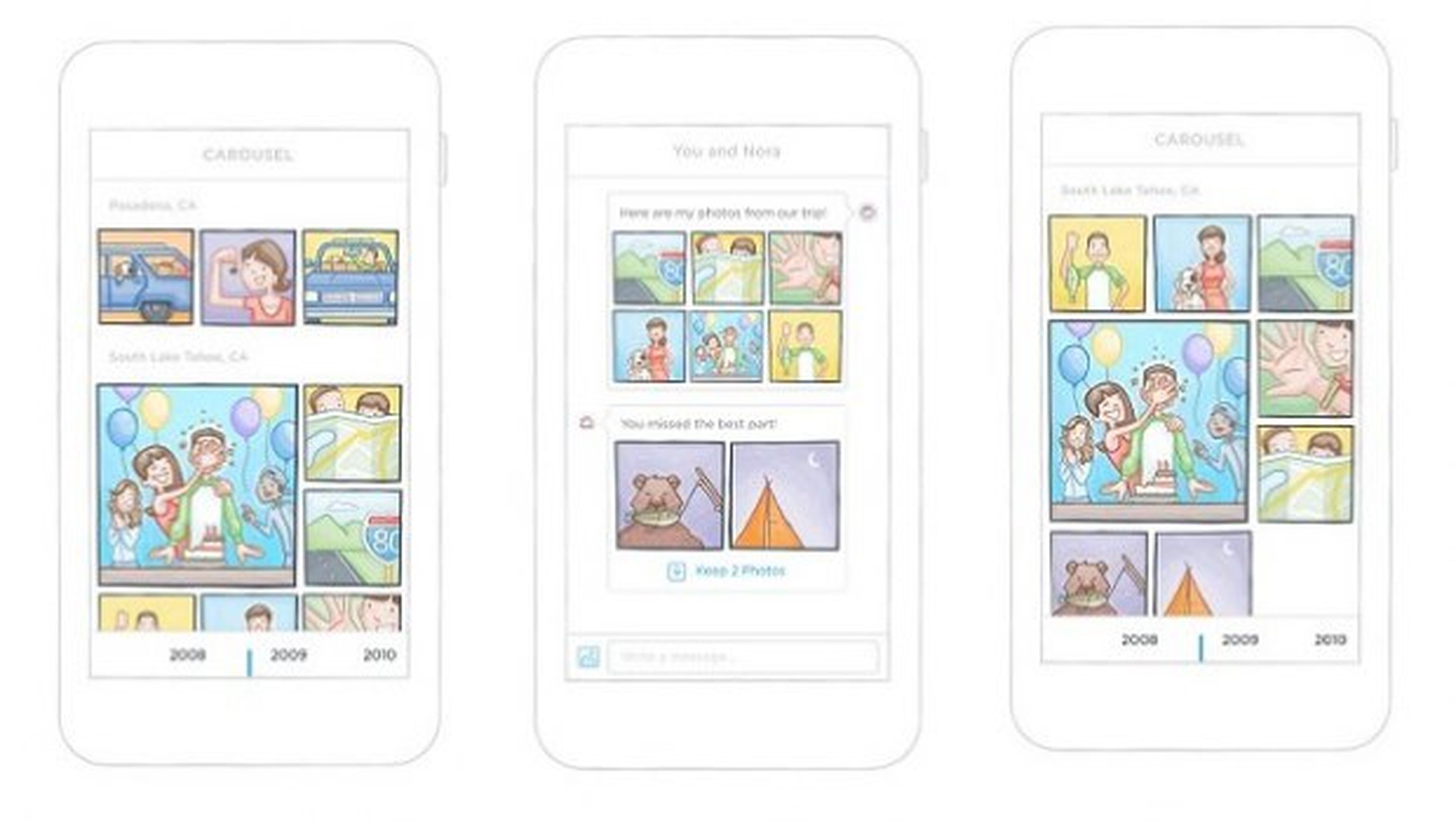 Carousel, nueva app para compartir vídeos y fotos de Dropbox