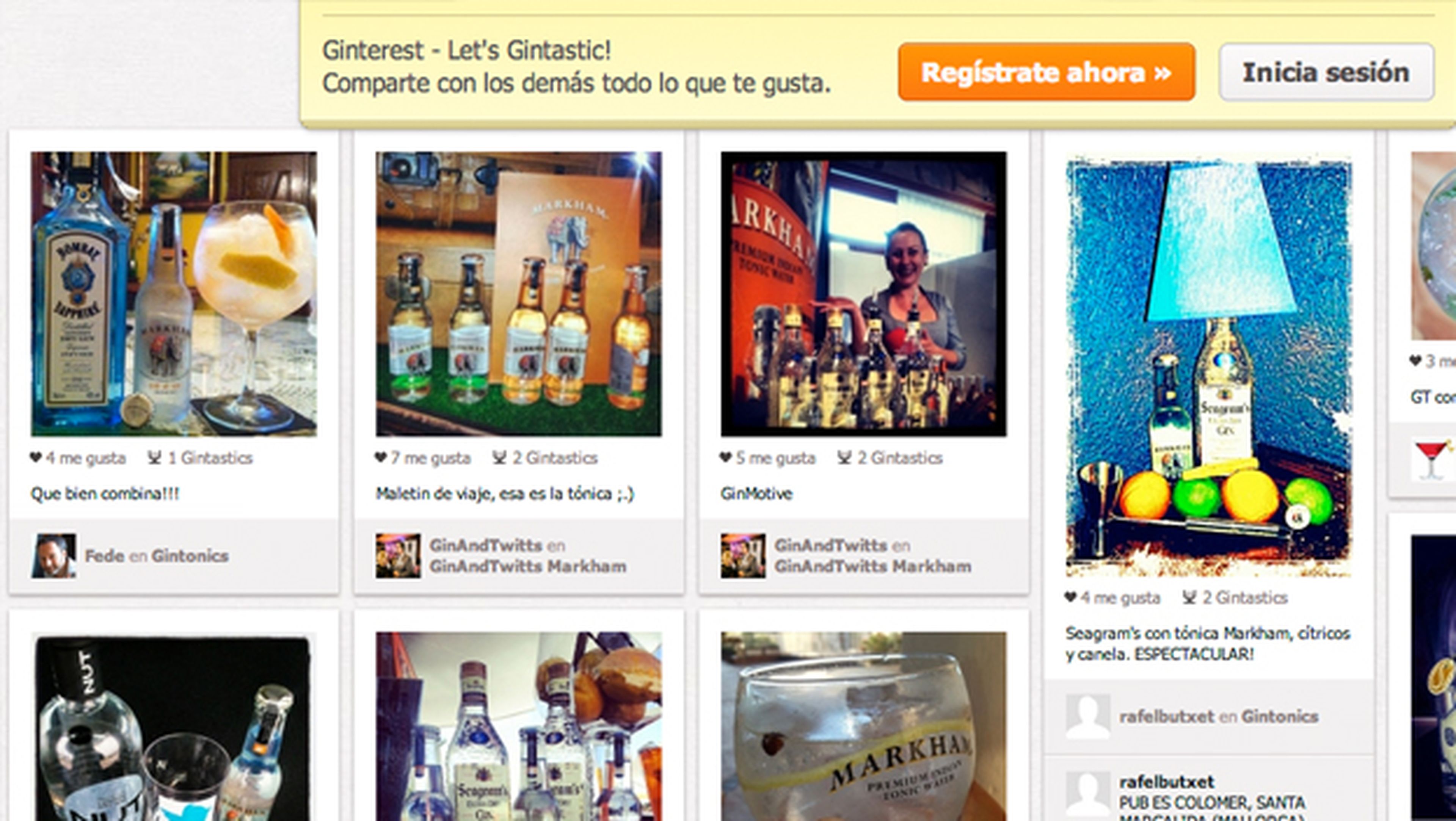 Ginterest, primera red social para los amantes del Gin Tonic
