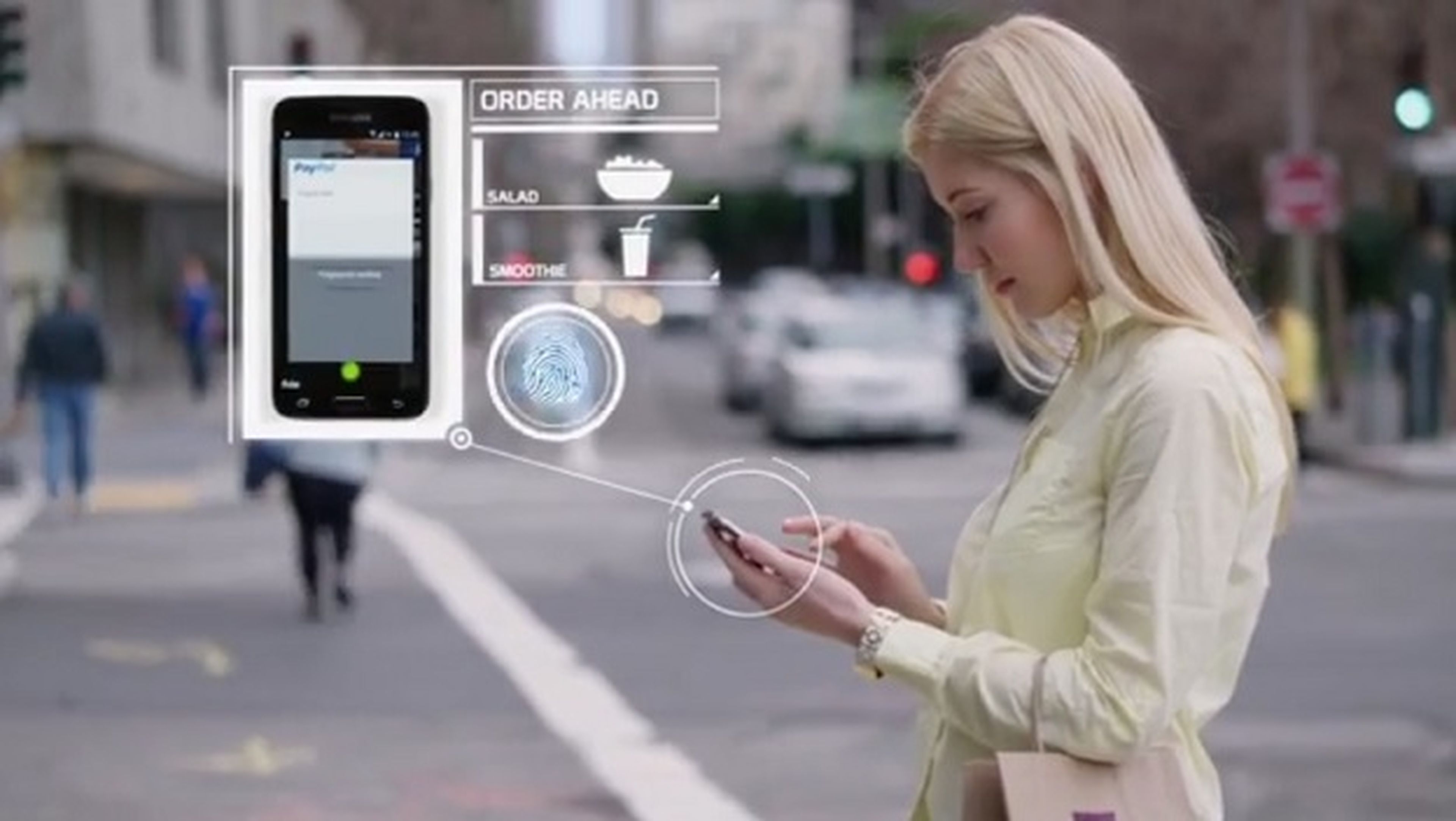 Samsung Galaxy S5 Paypal autenticación biométrica